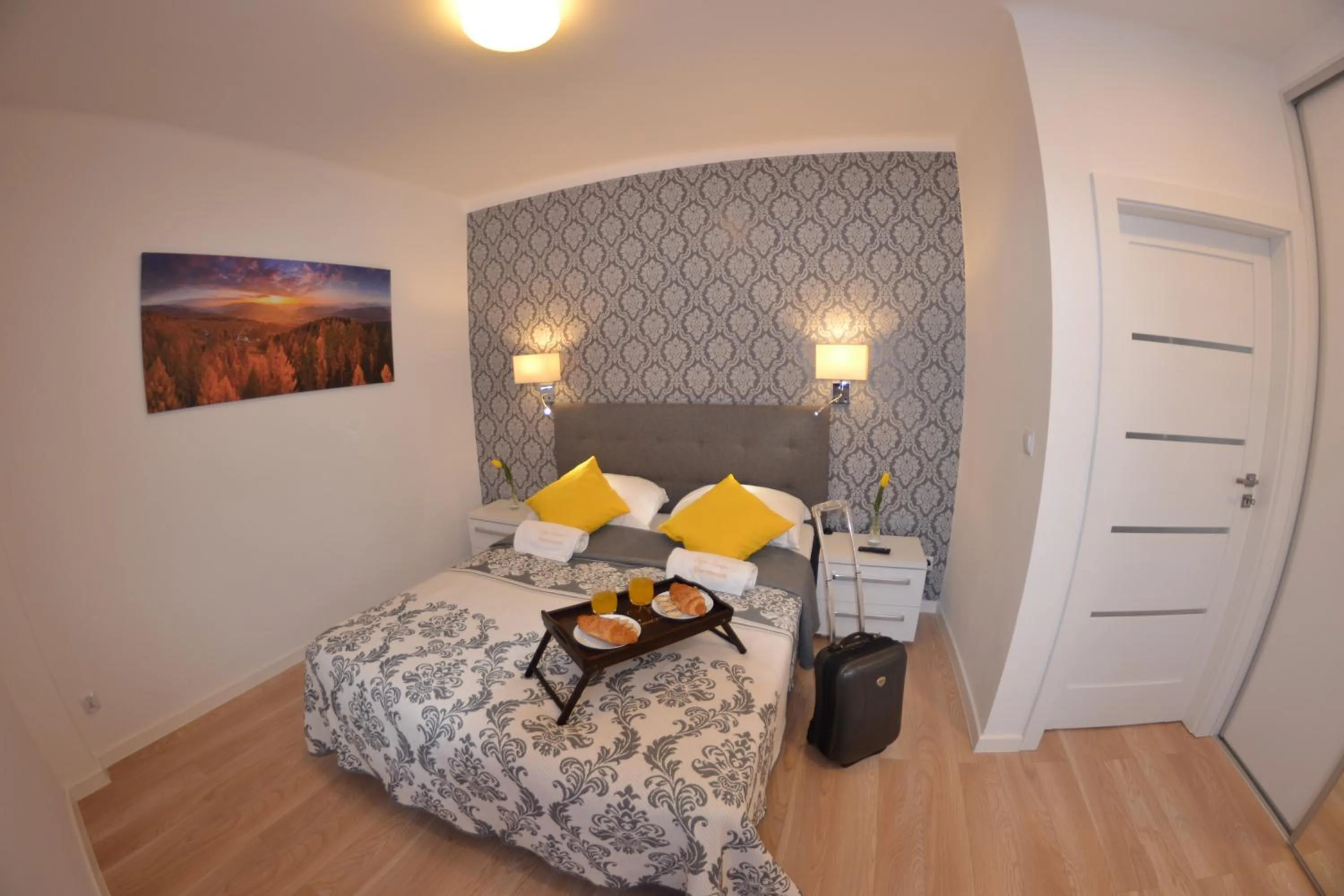 Bed in Apartament City Center Platinum - Luxury Standard