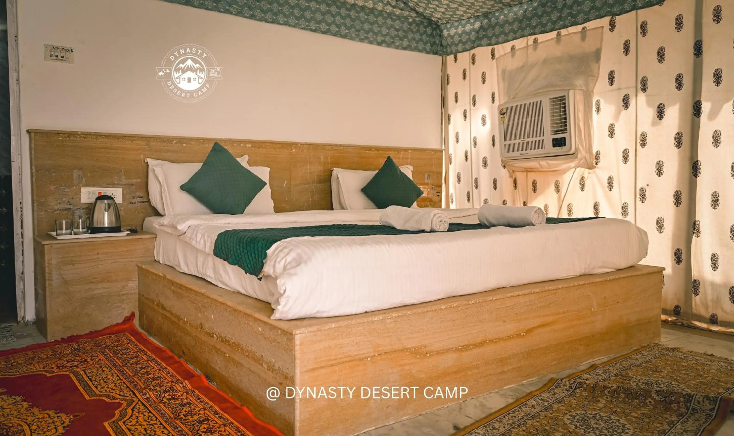 Bed in Dynasty Desert Camp and Resort
