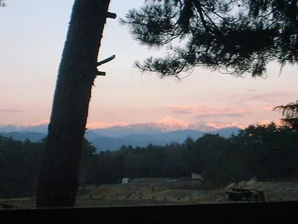 Mountain view in Pension Good Luck Takayama