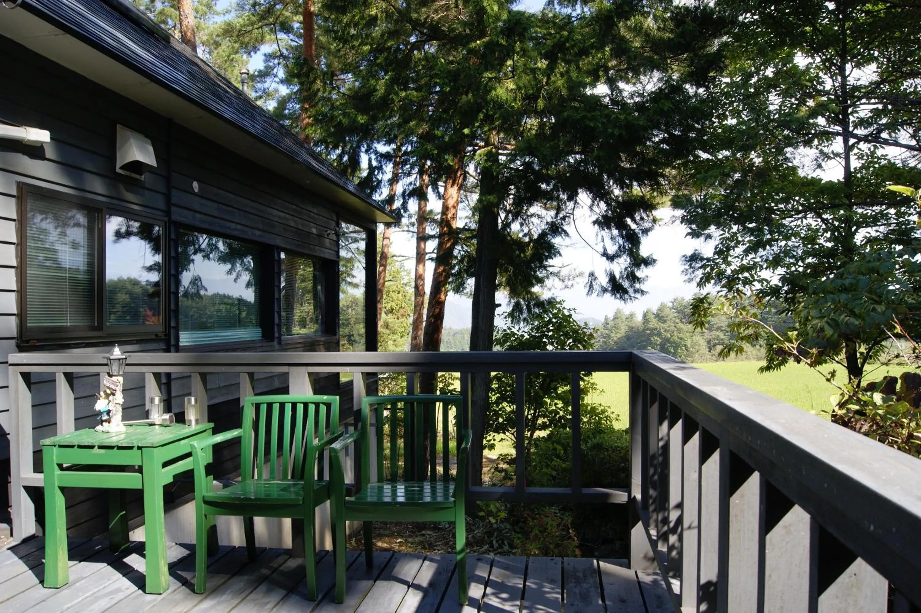 Balcony/Terrace in Pension Good Luck Takayama