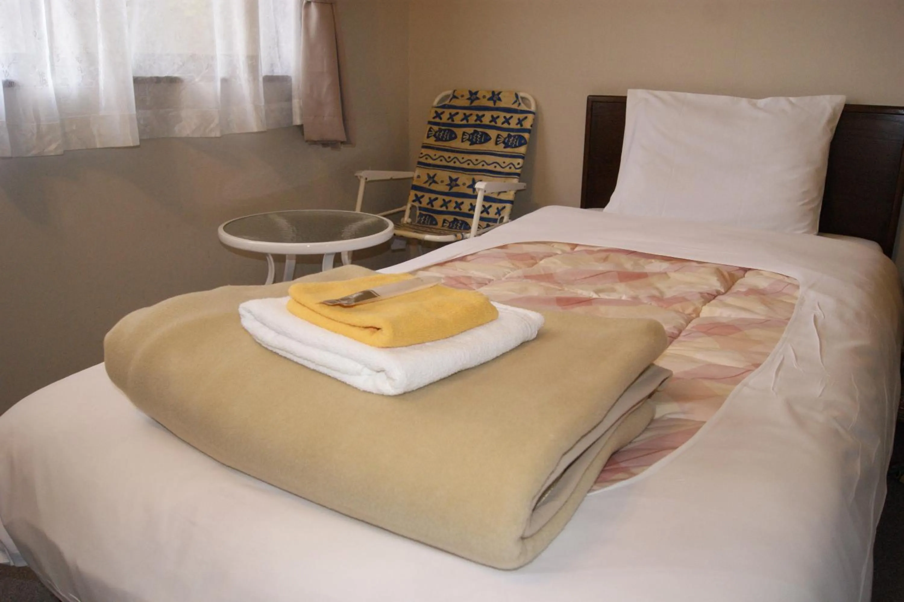 Bed in Pension Good Luck Takayama