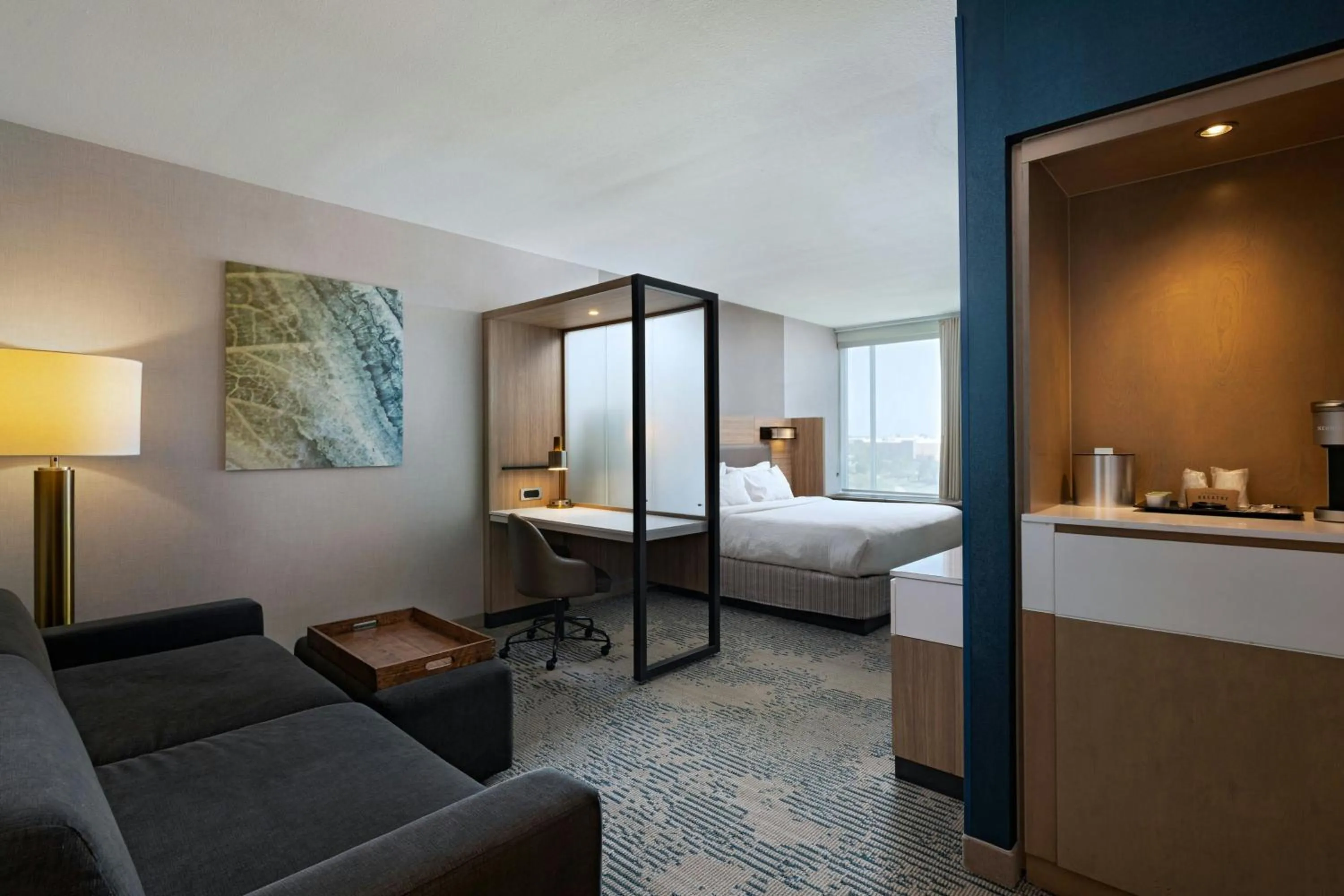 Bedroom, Bed in SpringHill Suites by Marriott Austin Cedar Park