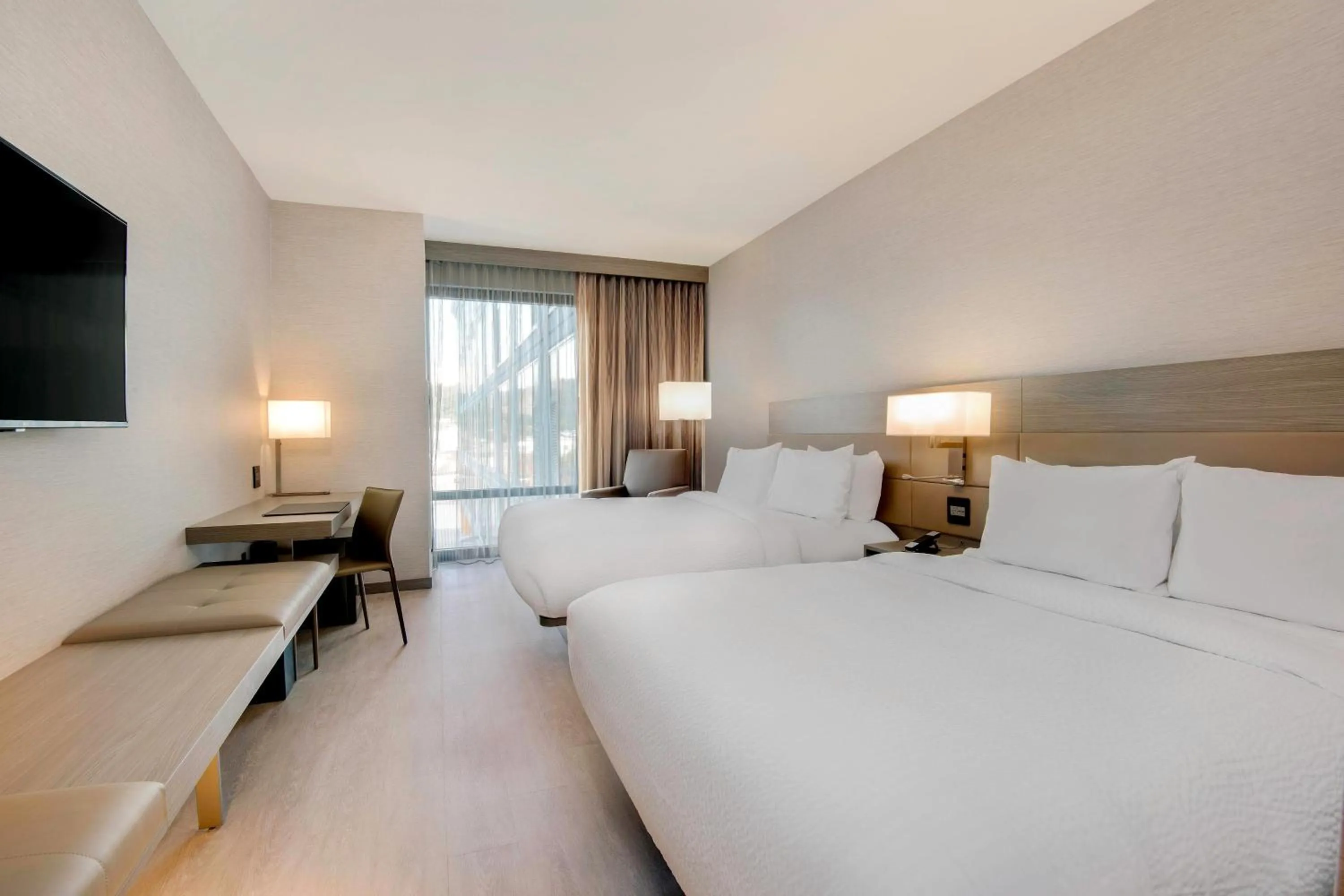 Photo of the whole room, Bed in AC Hotel Asheville Downtown