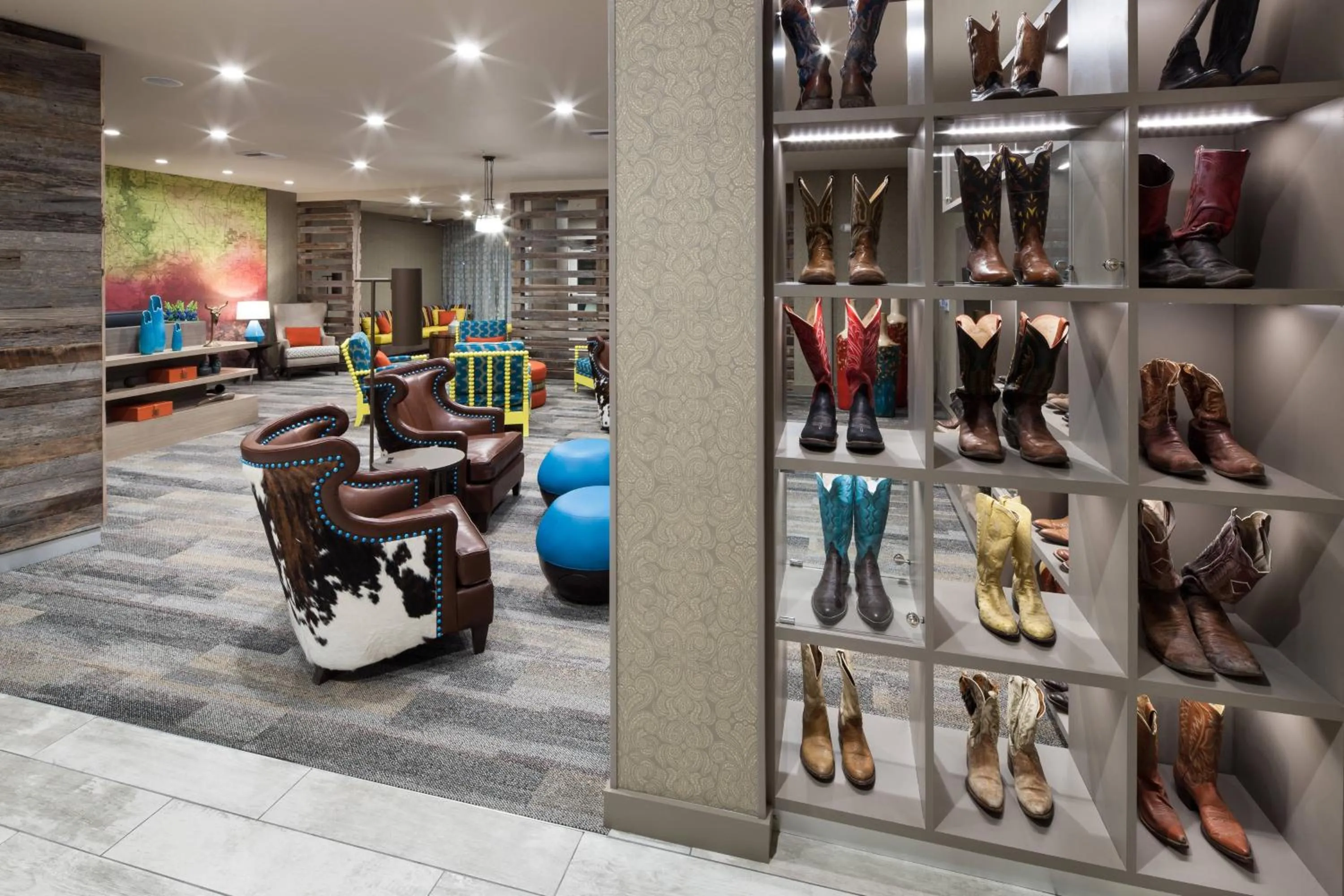 Lobby or reception in Courtyard by Marriott Fort Worth Historic Stockyards