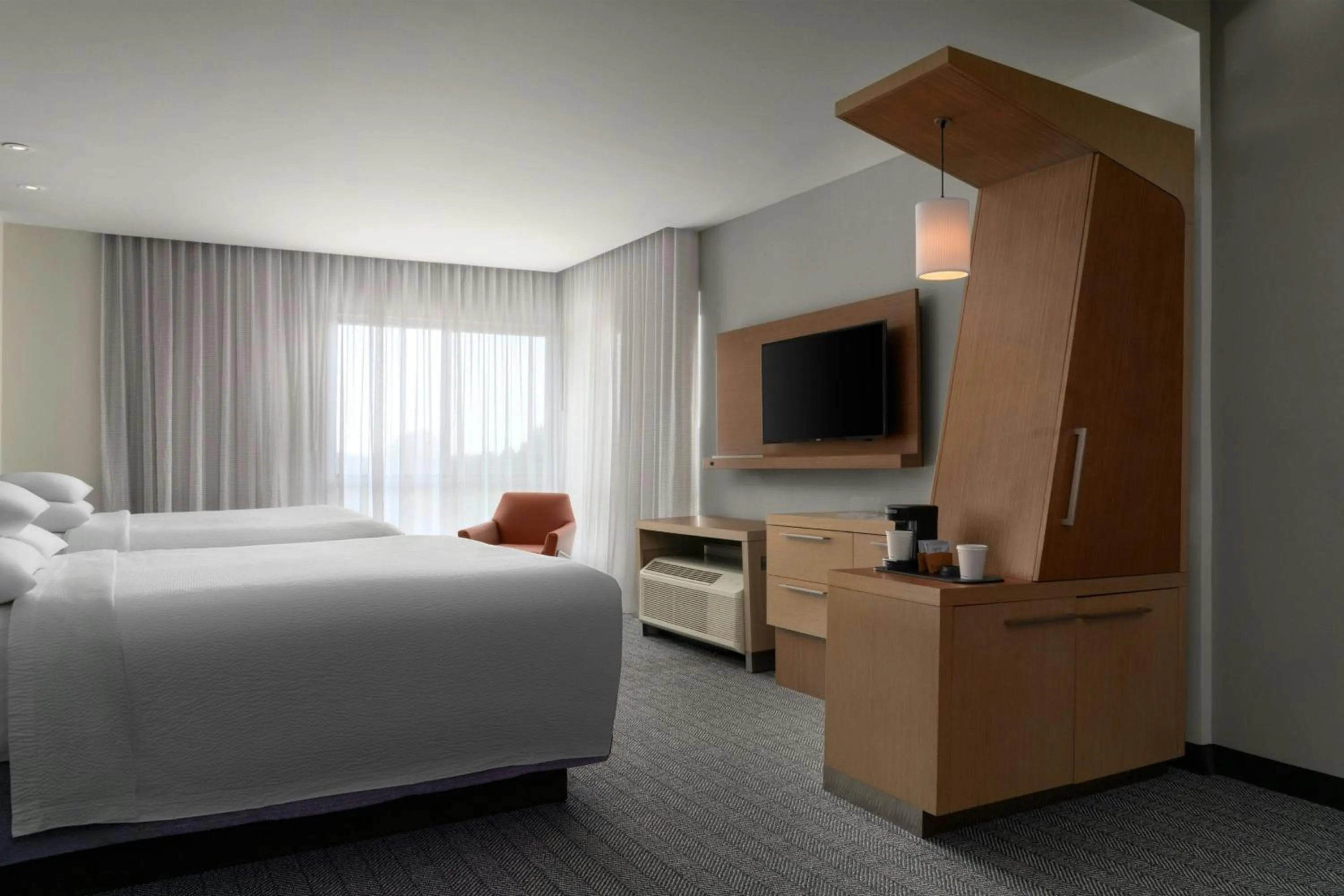 Bedroom, Bed in Courtyard by Marriott Fayetteville Fort Liberty - Spring Lake