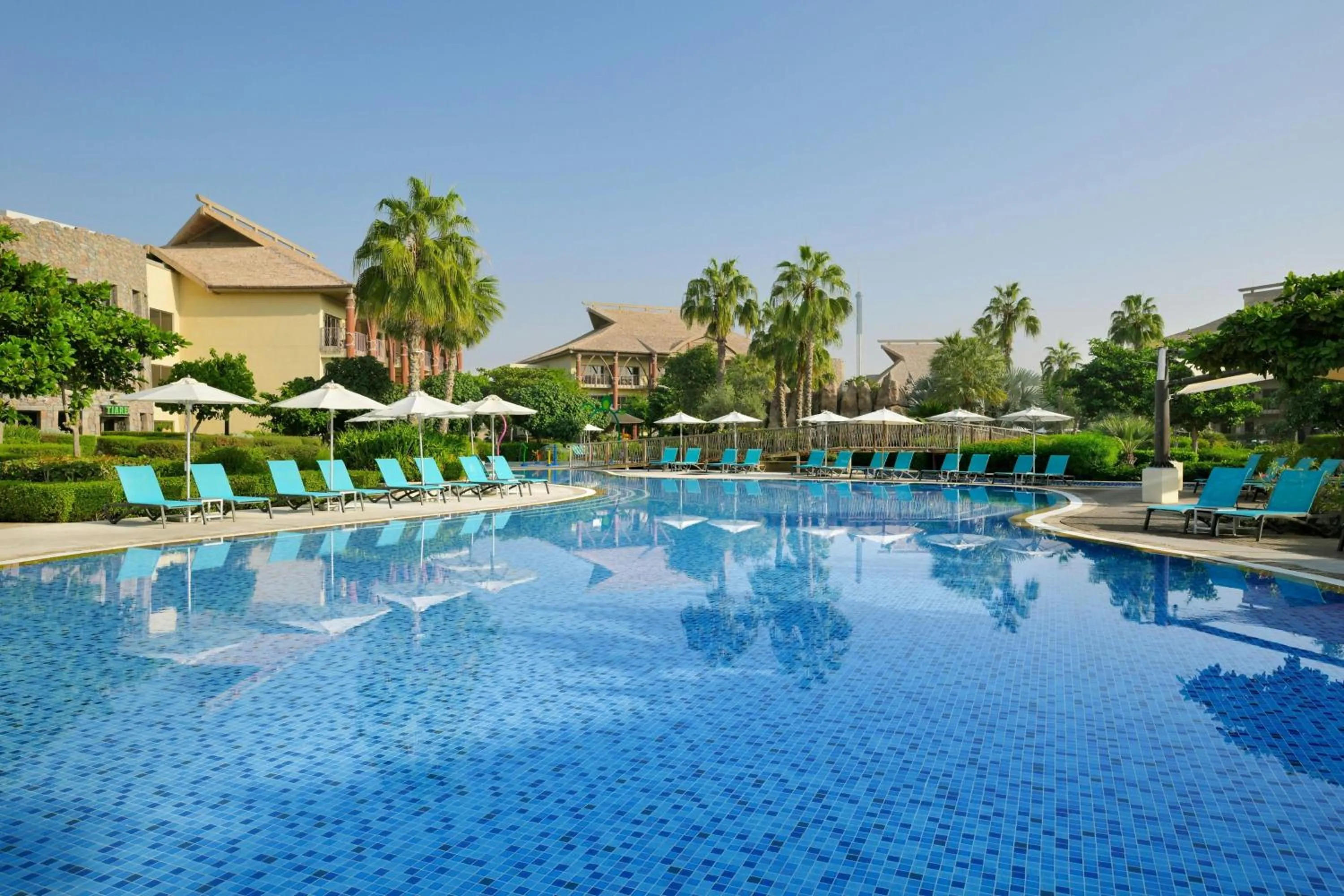 Swimming pool in Lapita, Dubai Parks and Resorts, Autograph Collection