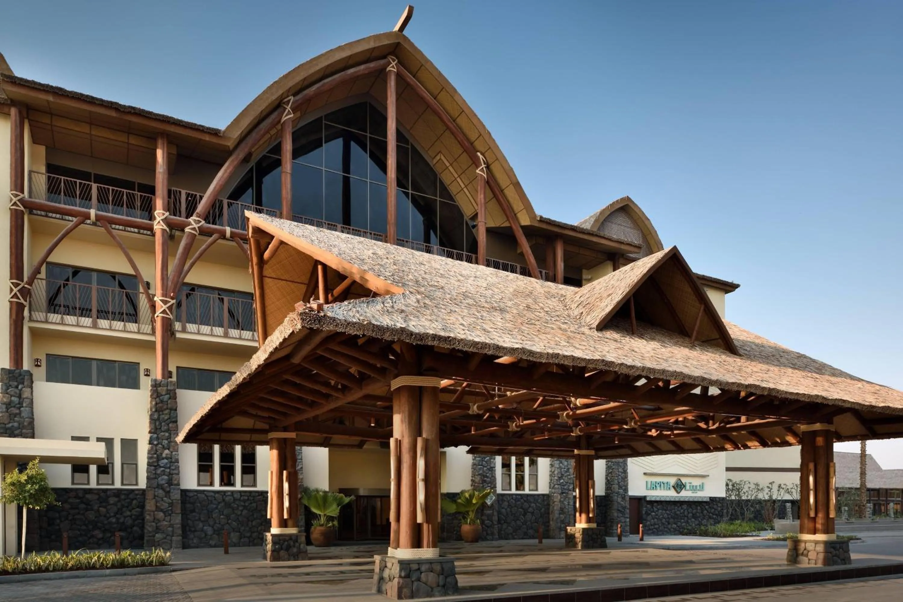 Property building in Lapita, Dubai Parks and Resorts, Autograph Collection