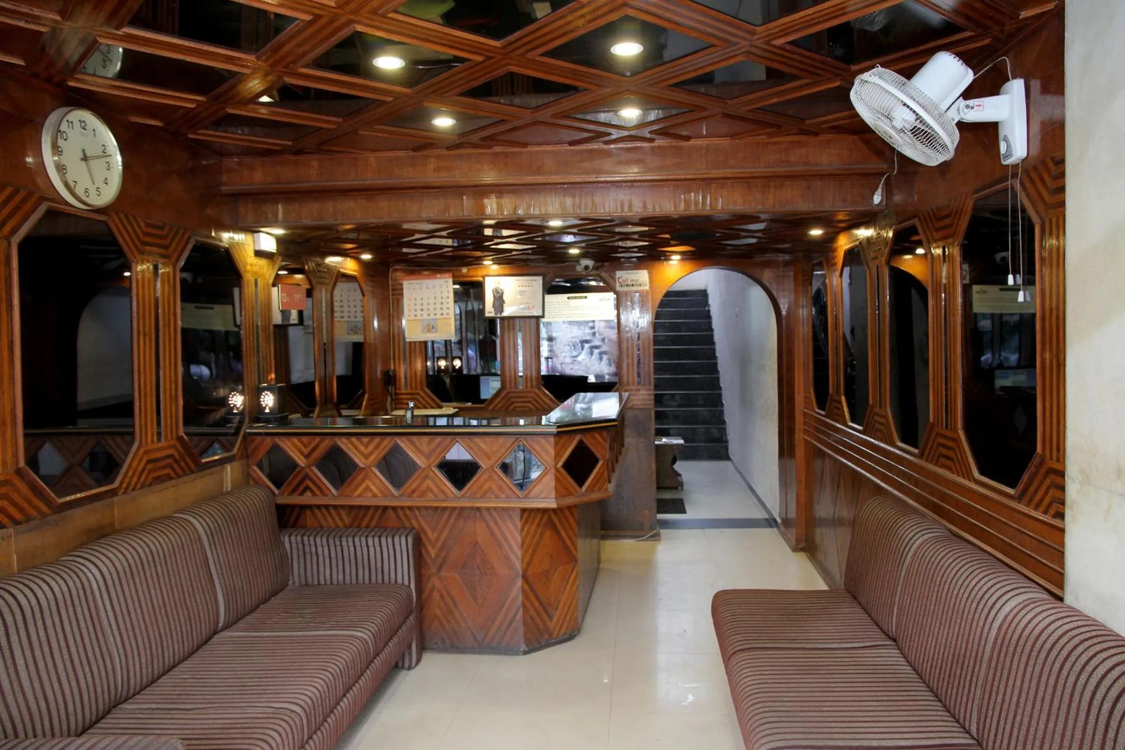 Lobby or reception in Hotel Raj