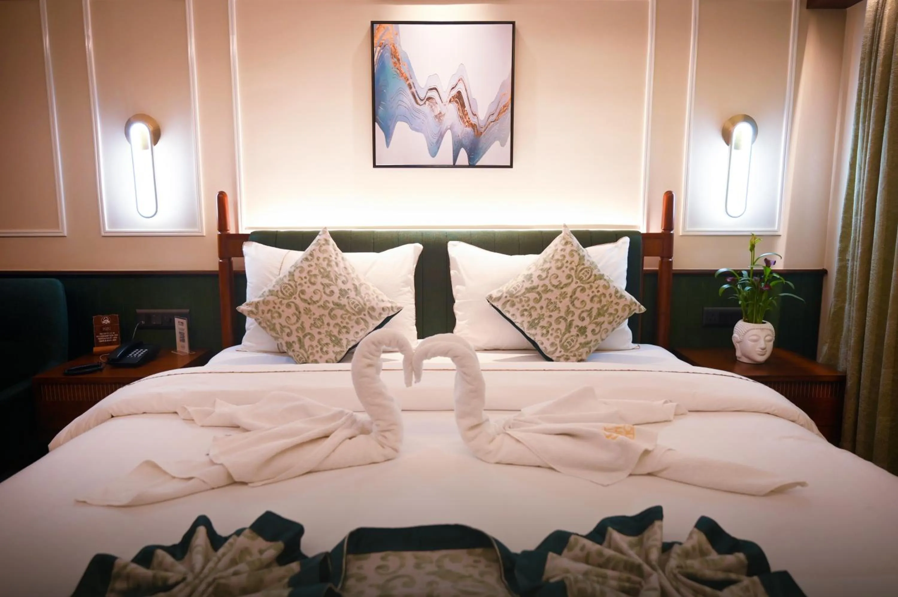 Bed in Hotel Sonar Bangla Puri