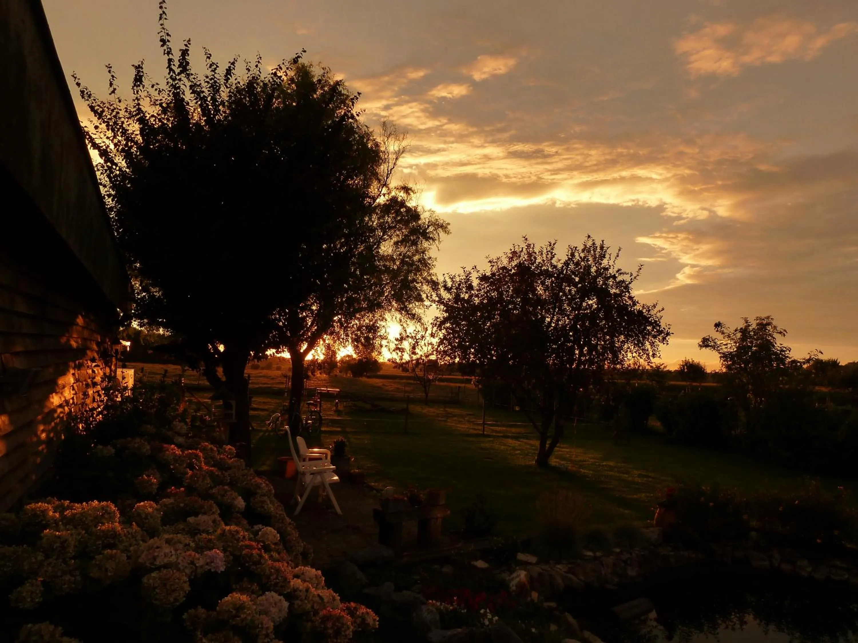 Garden view in Entre monts et collines B&B et spa en option