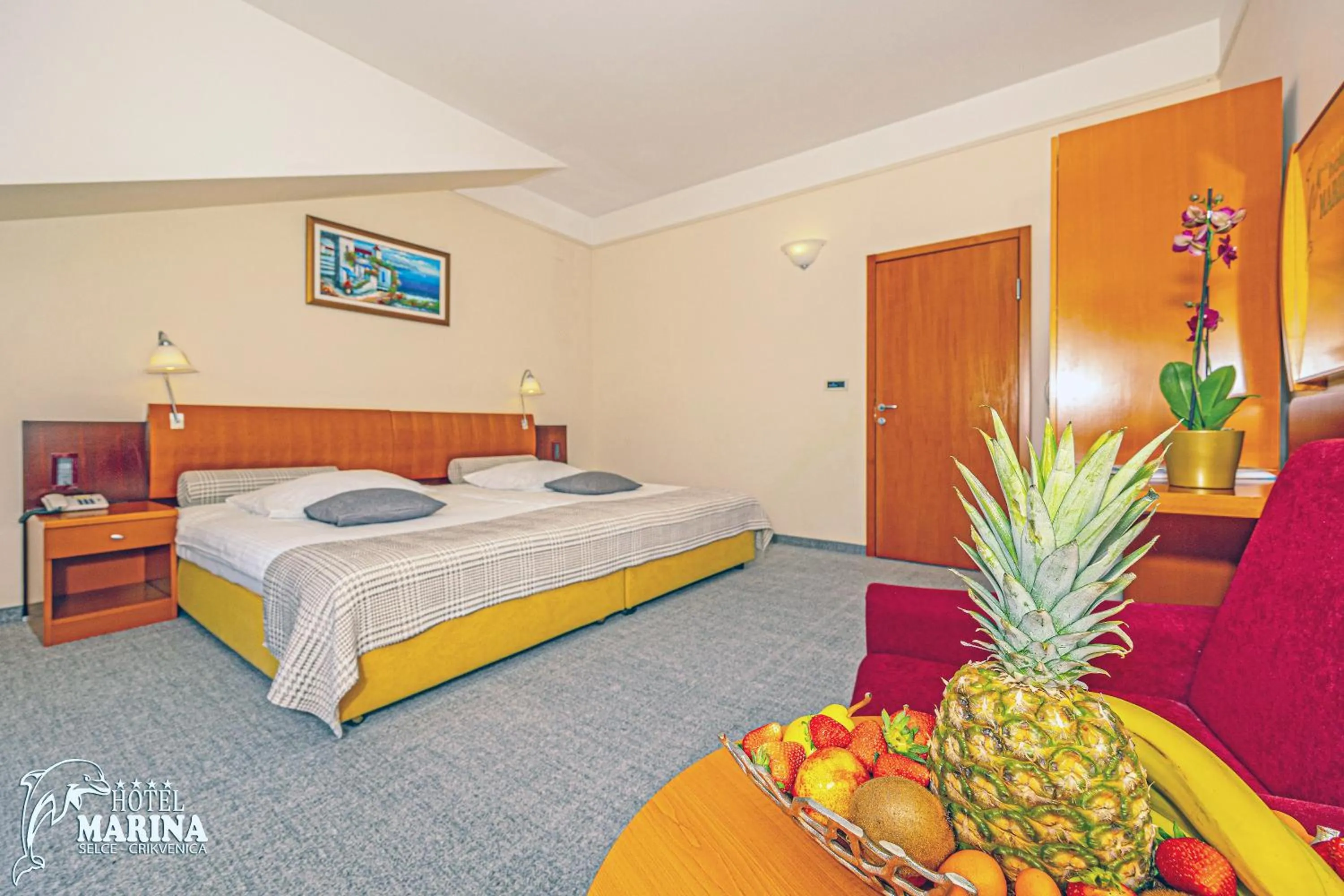 Family Room with Sea View in Hotel Marina