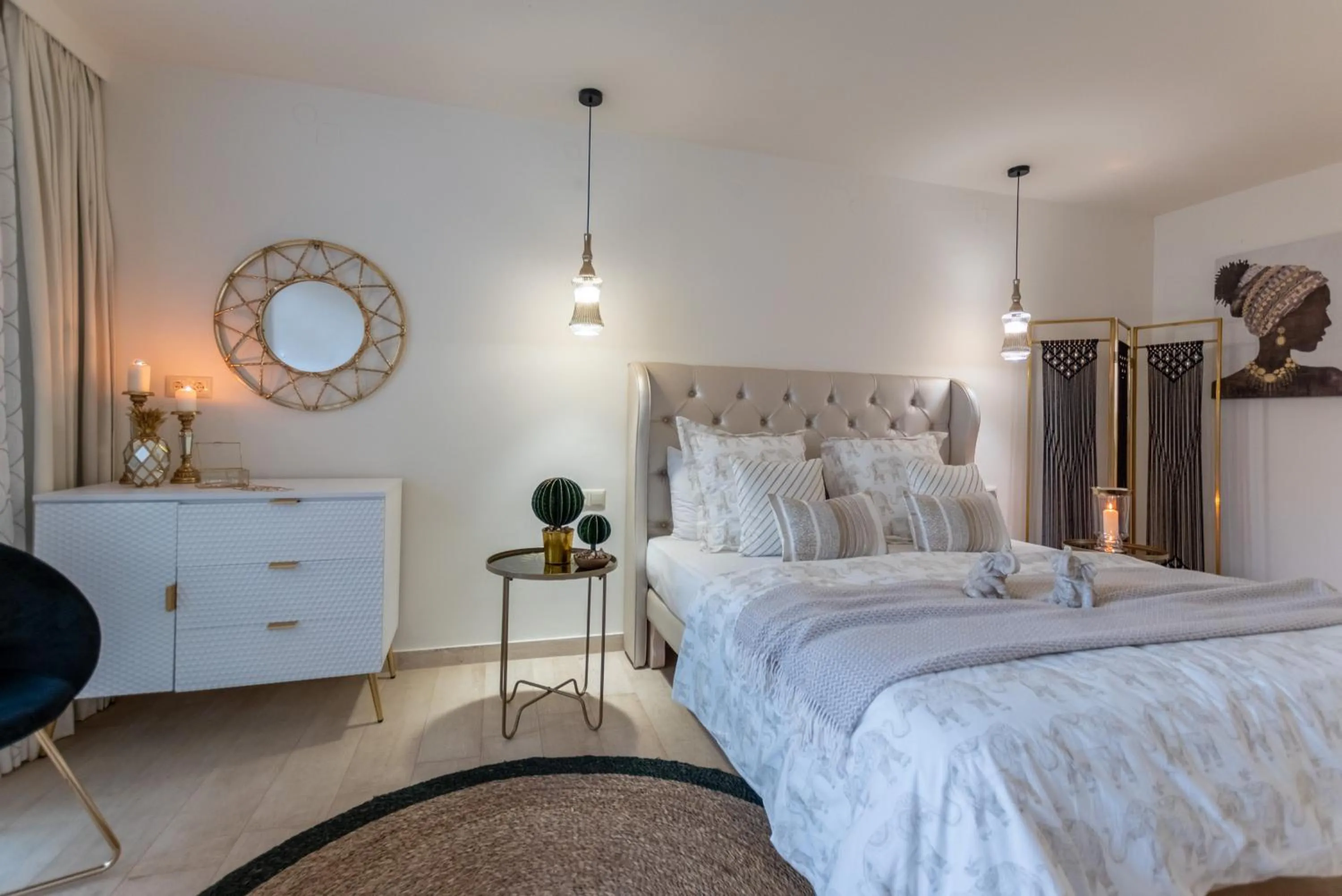 Bedroom, Bed in Stelios Gardens