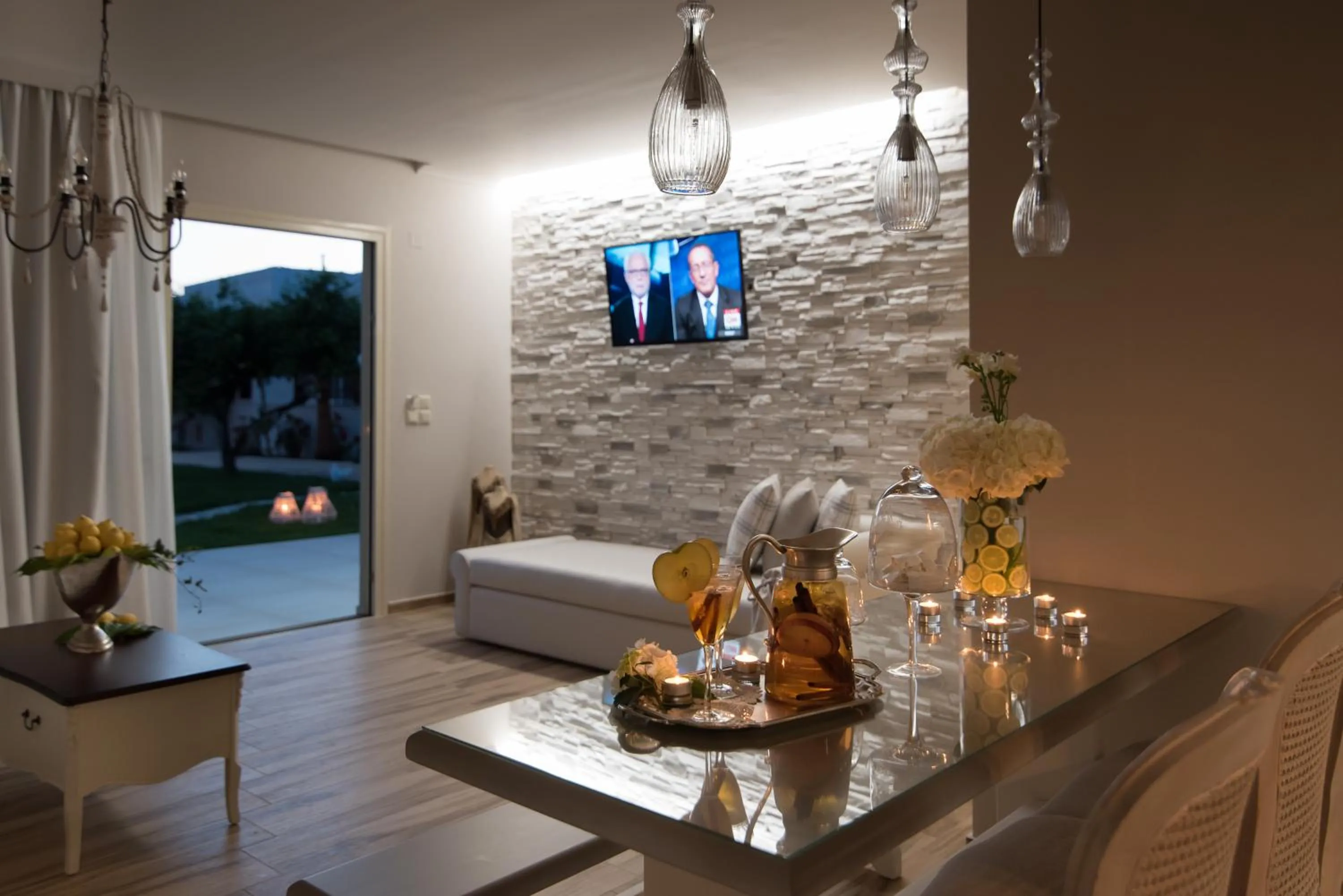 Dining area in Stelios Gardens
