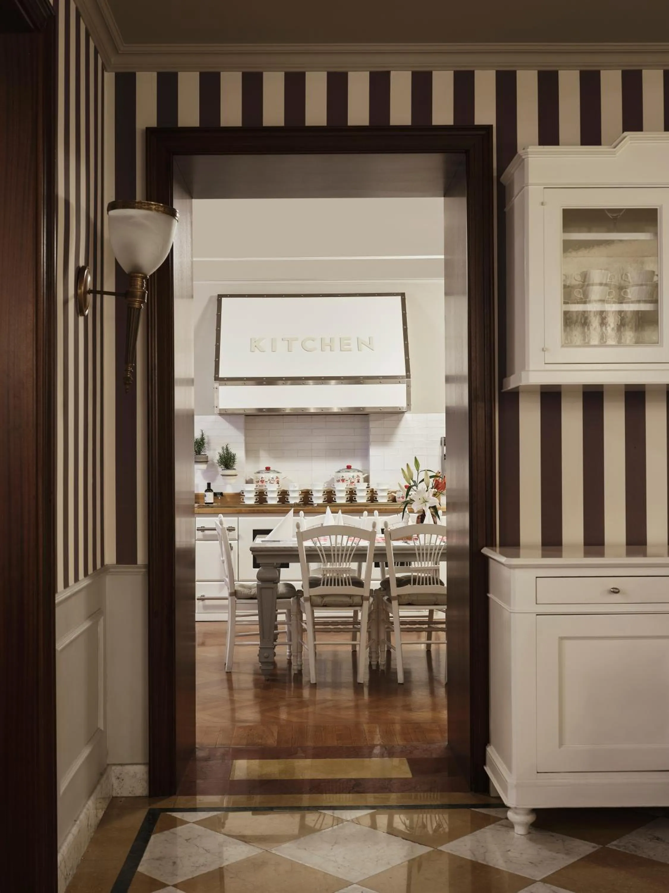 Kitchen or kitchenette in Amadria Park Hotel Agava