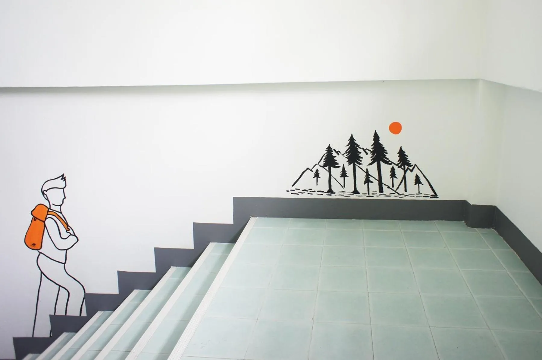 Floor plan in Green Sleep Hostel