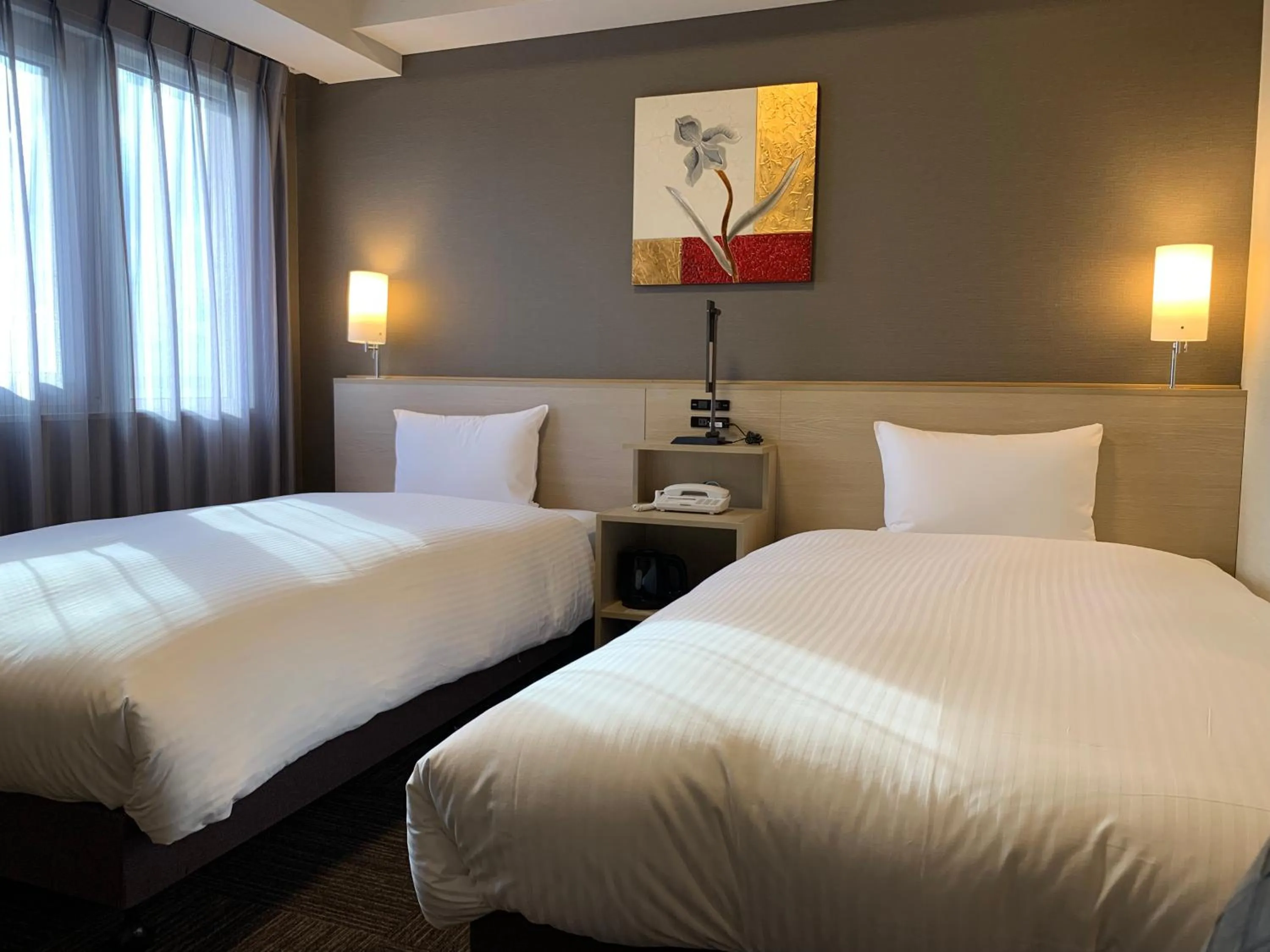 Photo of the whole room, Bed in Hotel Route-Inn Isesaki Inter