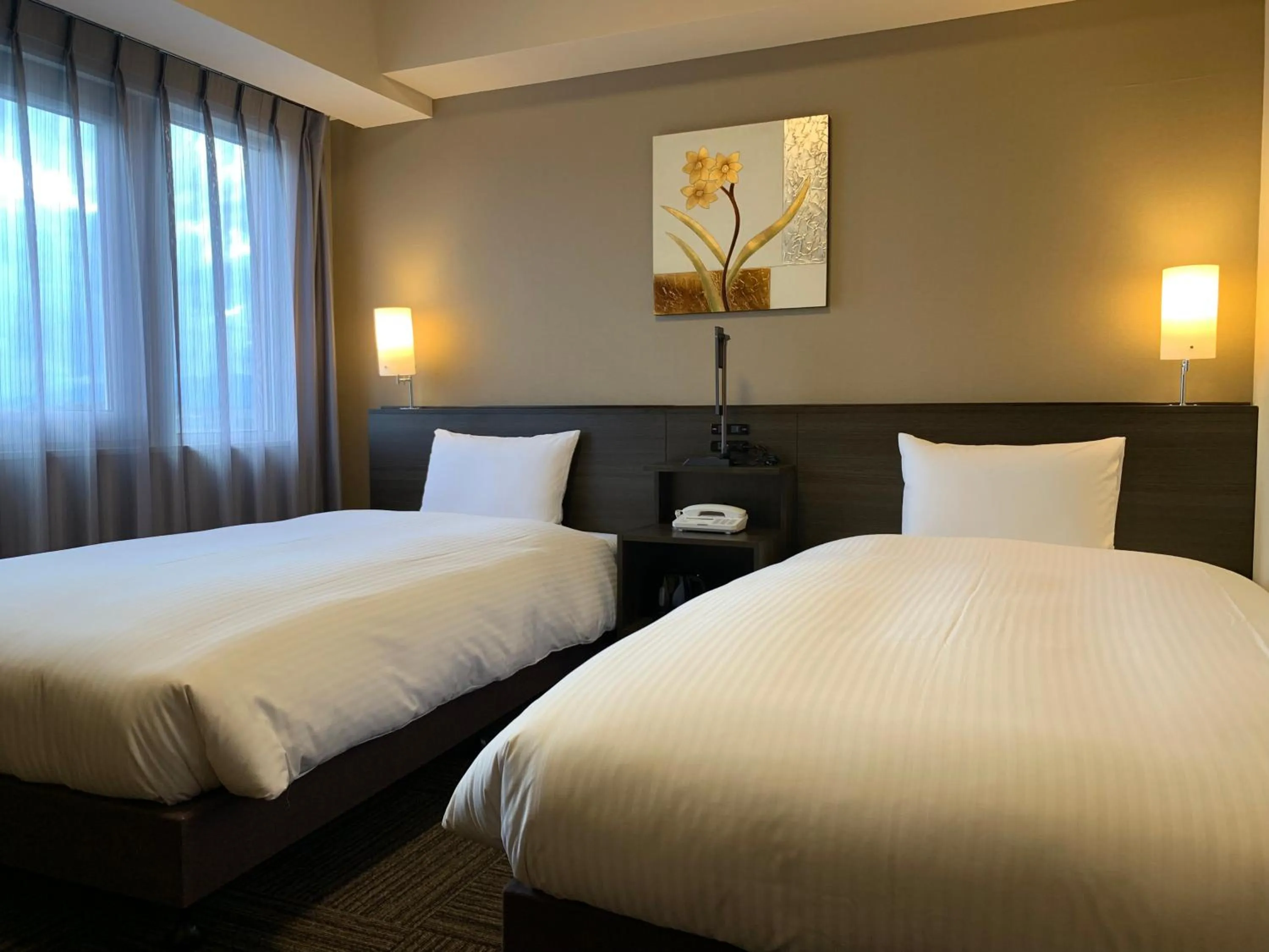 Photo of the whole room, Bed in Hotel Route-Inn Isesaki Inter