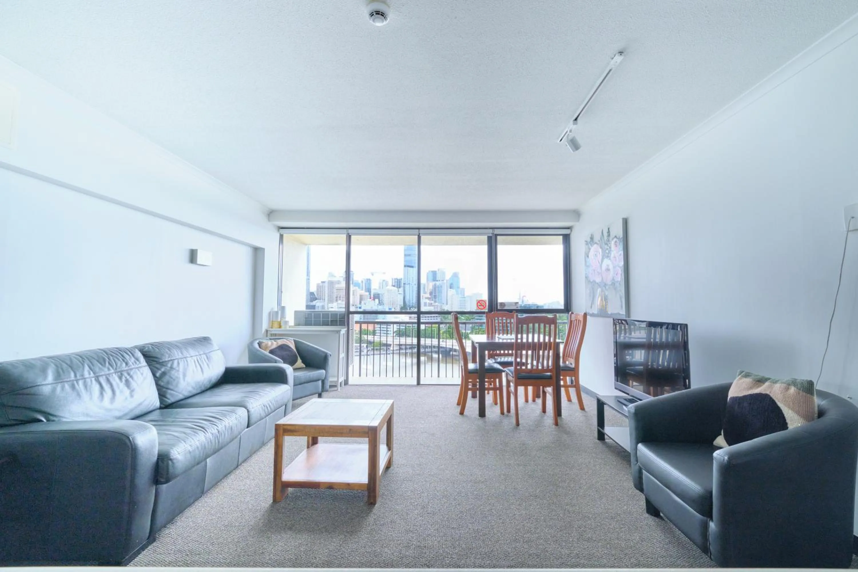 Living room in River Plaza Apartments Brisbane Southbank