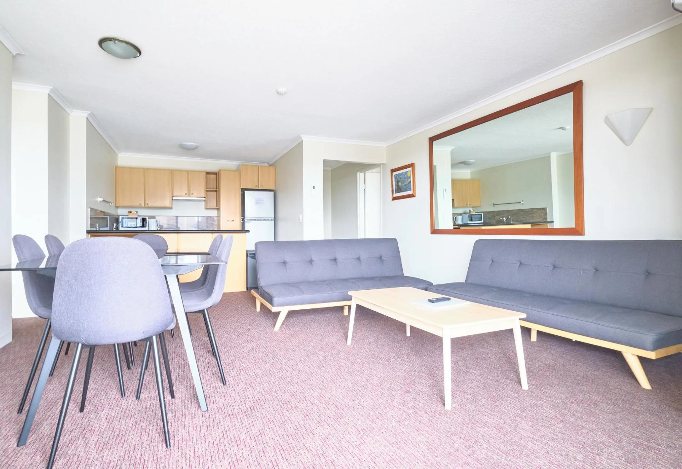 Living room in River Plaza Apartments Brisbane Southbank