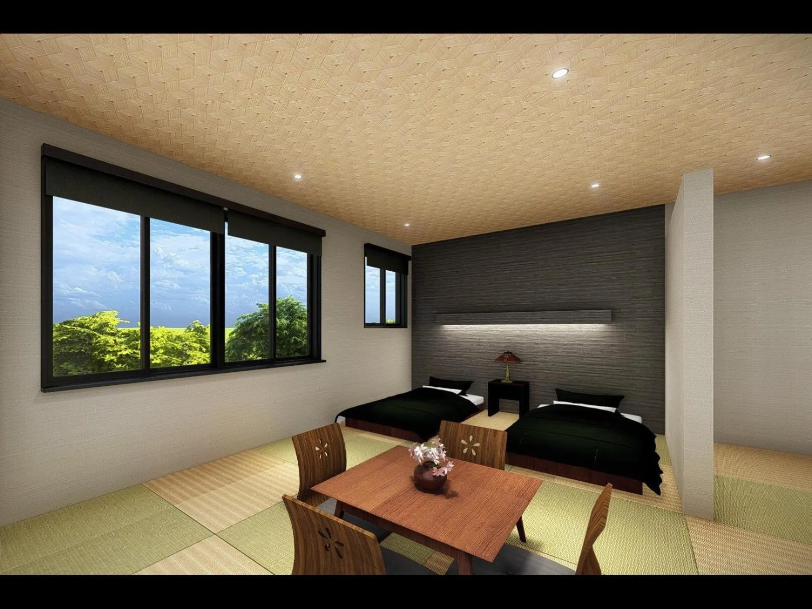 Photo of the whole room in Dai Onsen Matsudaya Ryokan