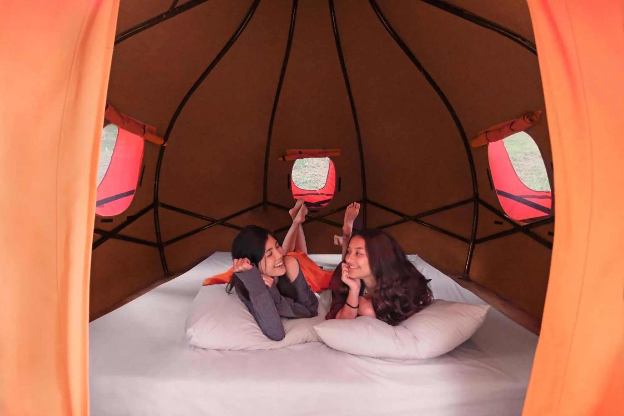 Bed in The Lodge Maribaya