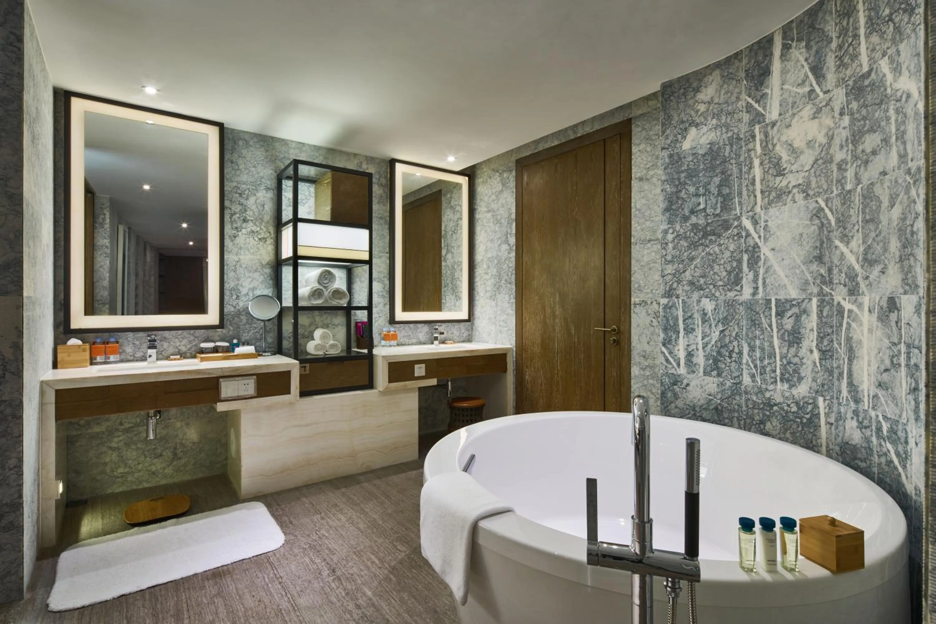 Bathroom in Crowne Plaza Ningbo Xiangshan Sea View by IHG