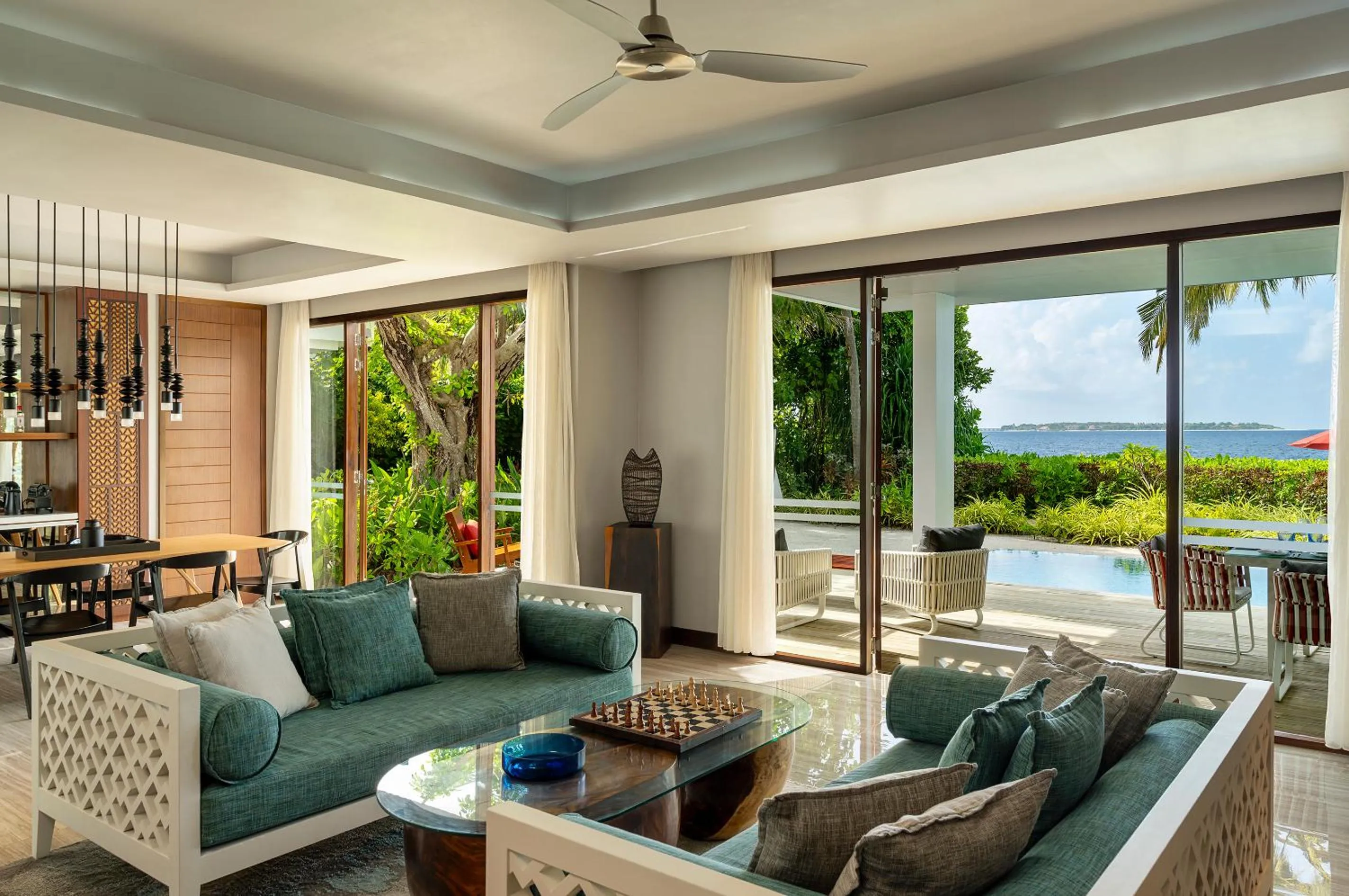 Living room in Niva Dhigali Maldives - A Premium All-Inclusive Resort