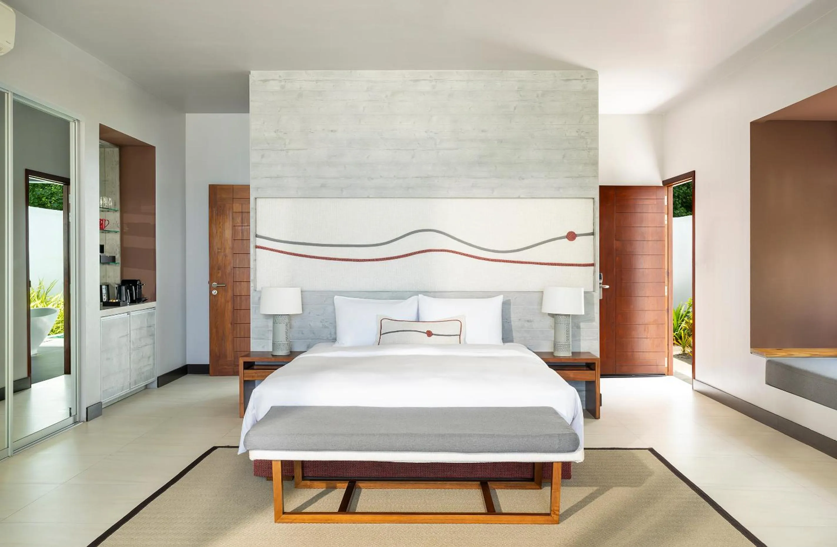 Bed in Niva Dhigali Maldives - A Premium All-Inclusive Resort