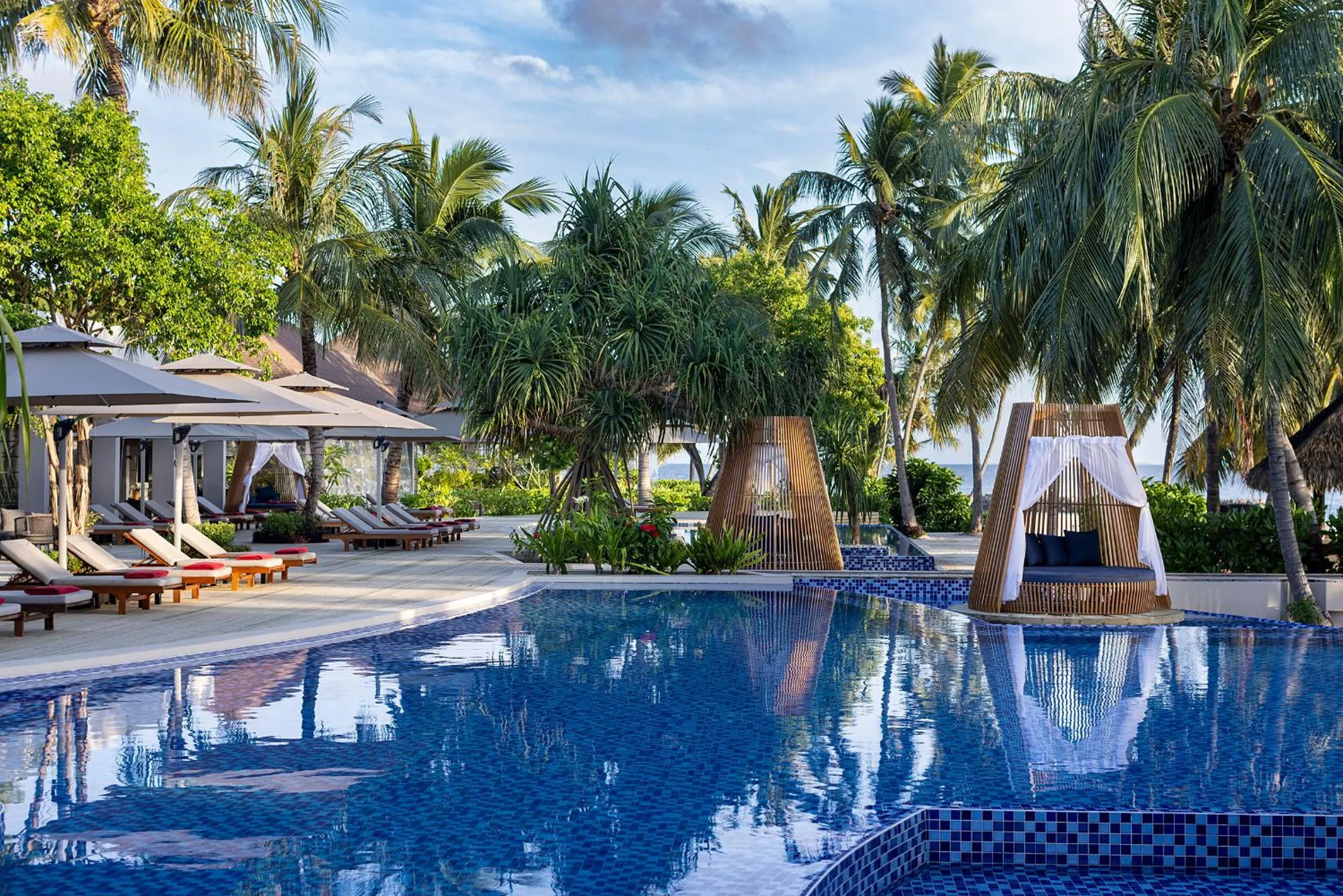 Pool view in Niva Dhigali Maldives - A Premium All-Inclusive Resort