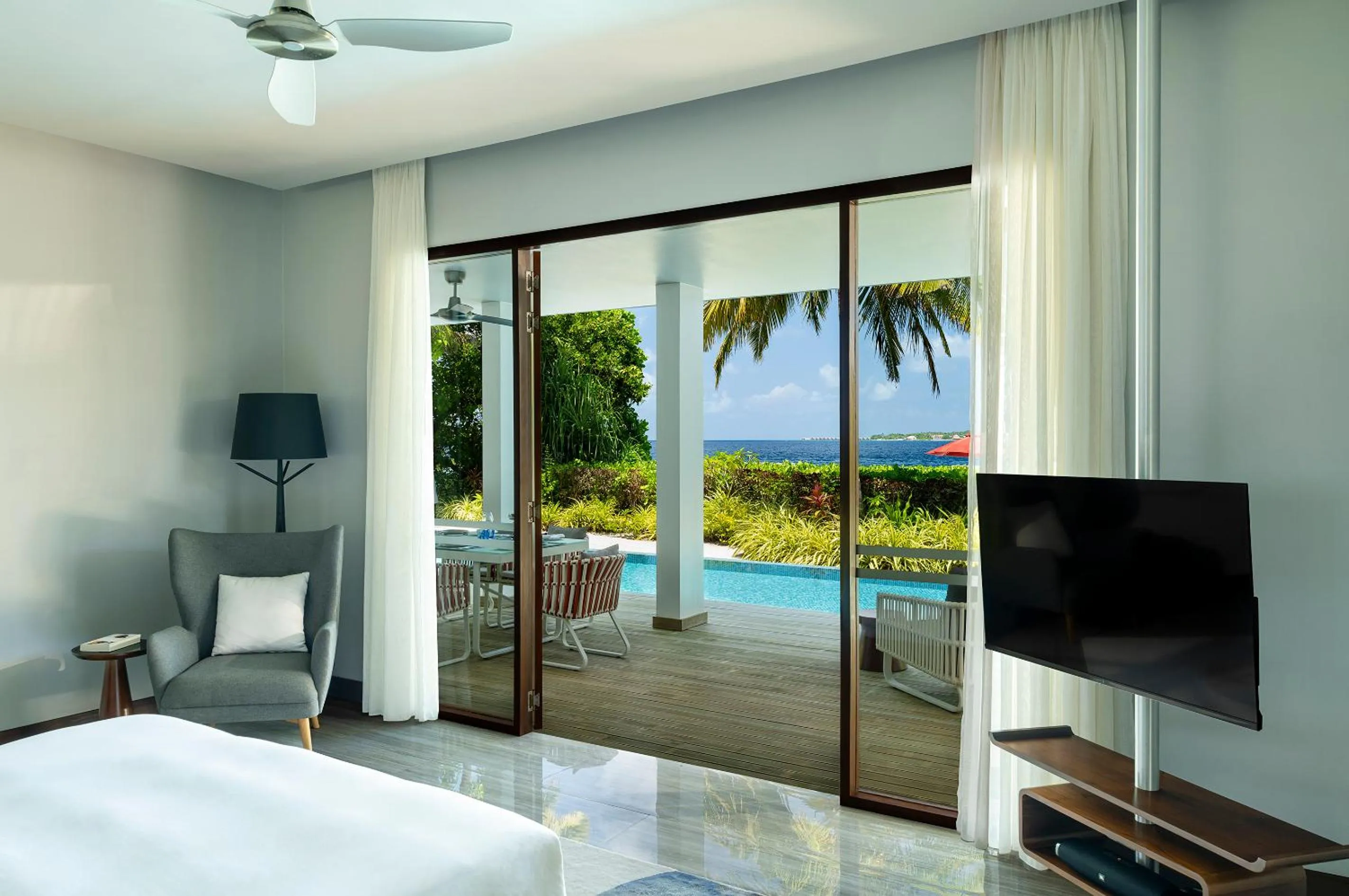 Bed in Niva Dhigali Maldives - A Premium All-Inclusive Resort