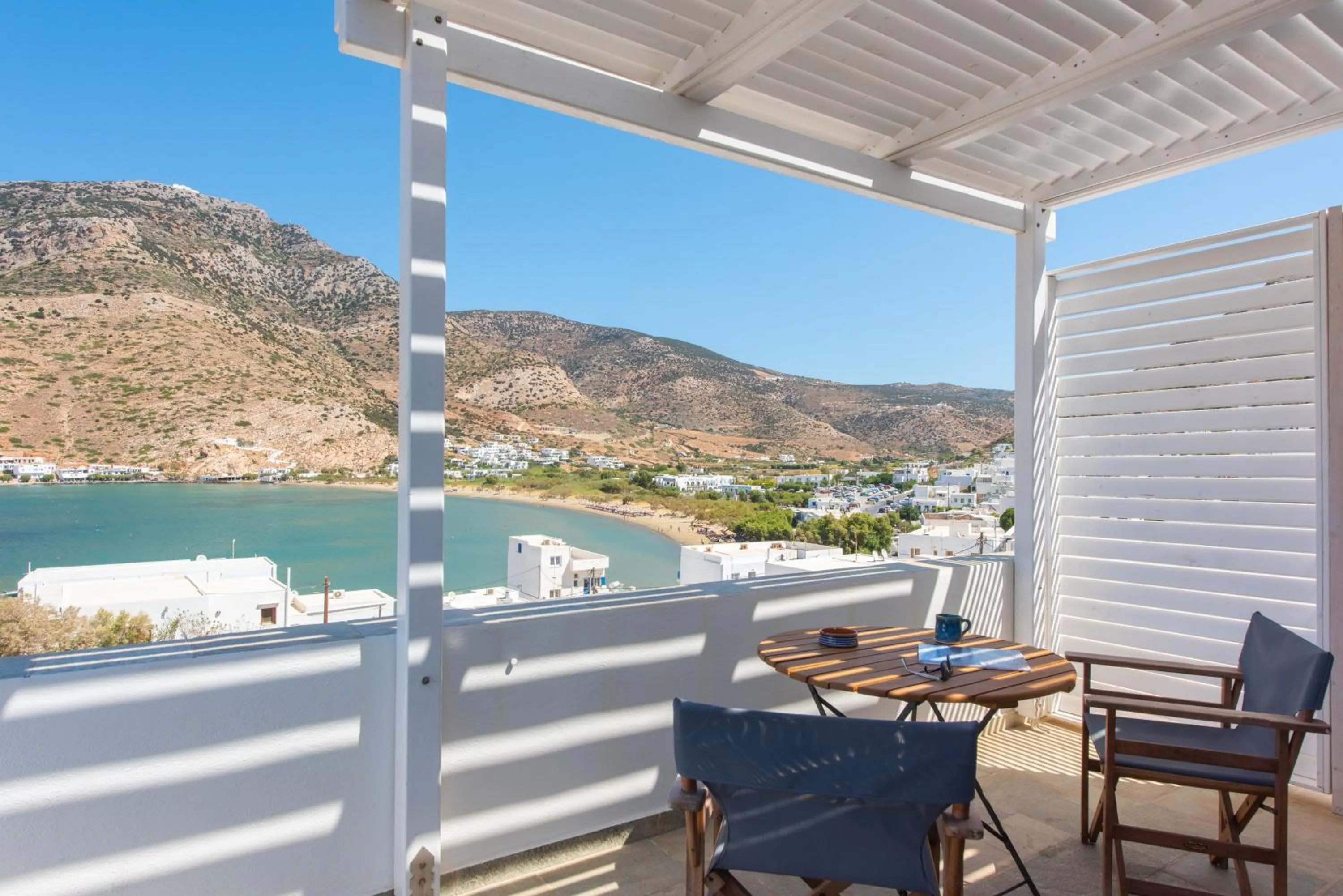 Balcony/Terrace in Sifnos House - Rooms and SPA