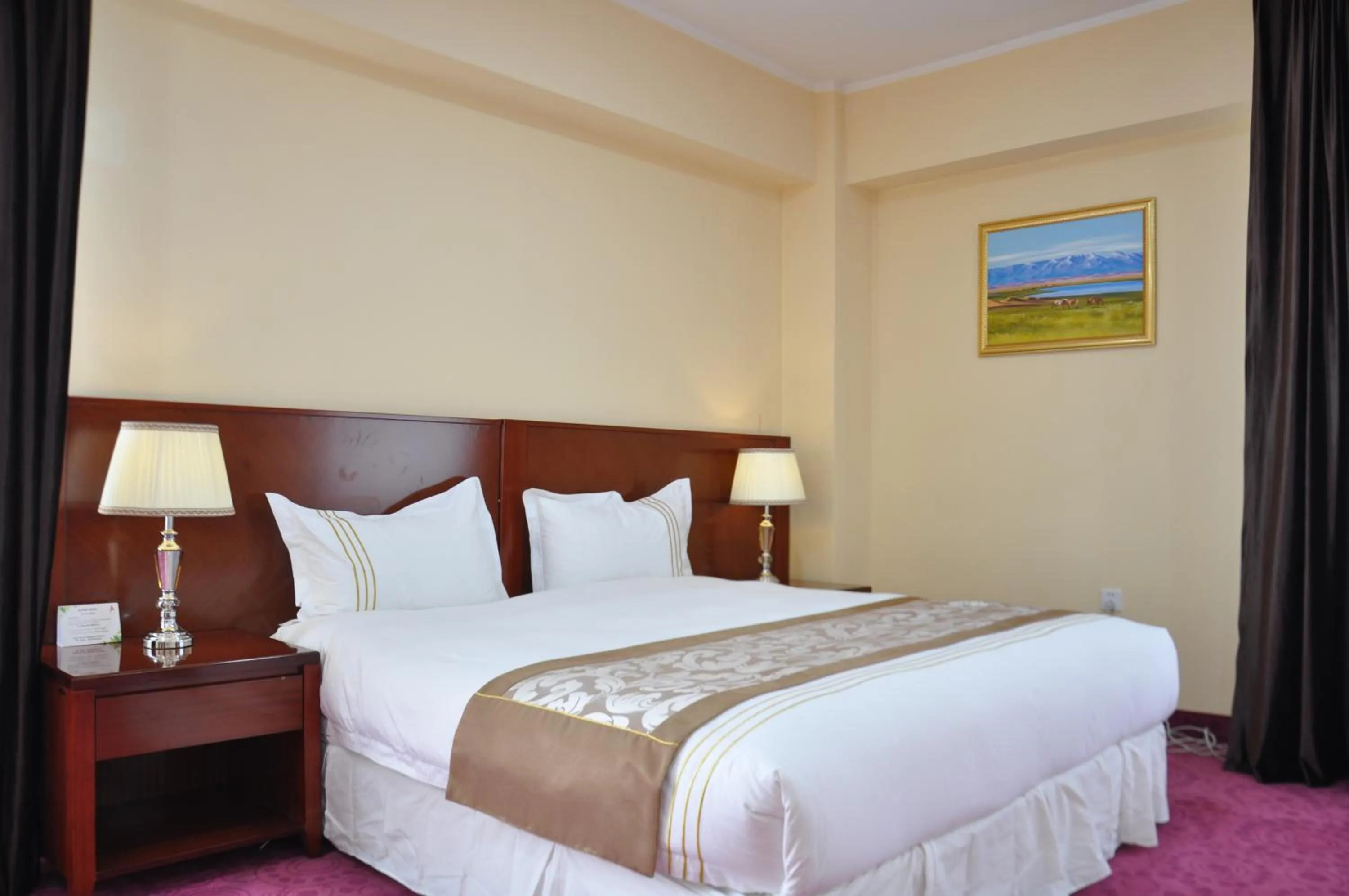 Bed in Alpha Hotel Ulaanbaatar