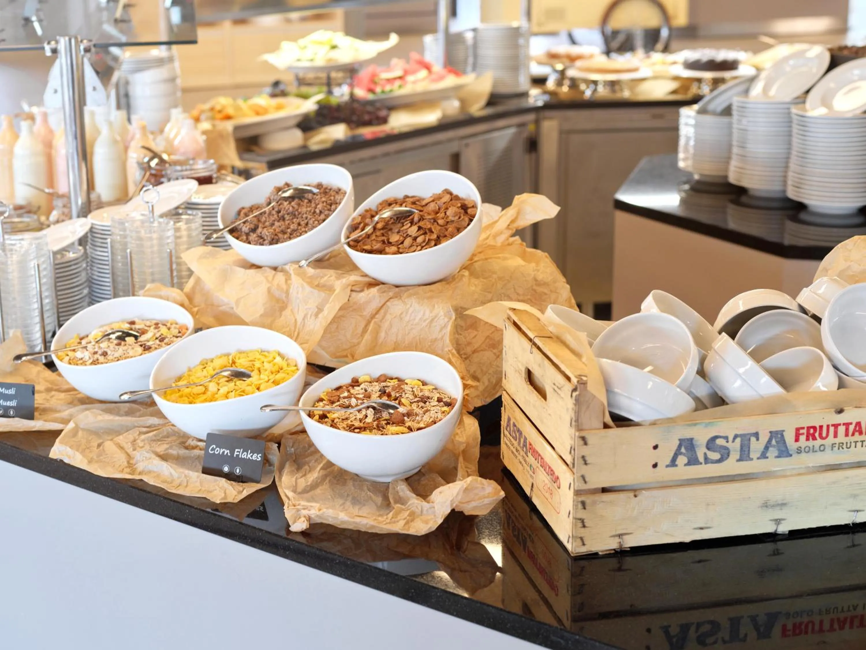 Buffet breakfast in Maistra Select Villas Rubin Resort