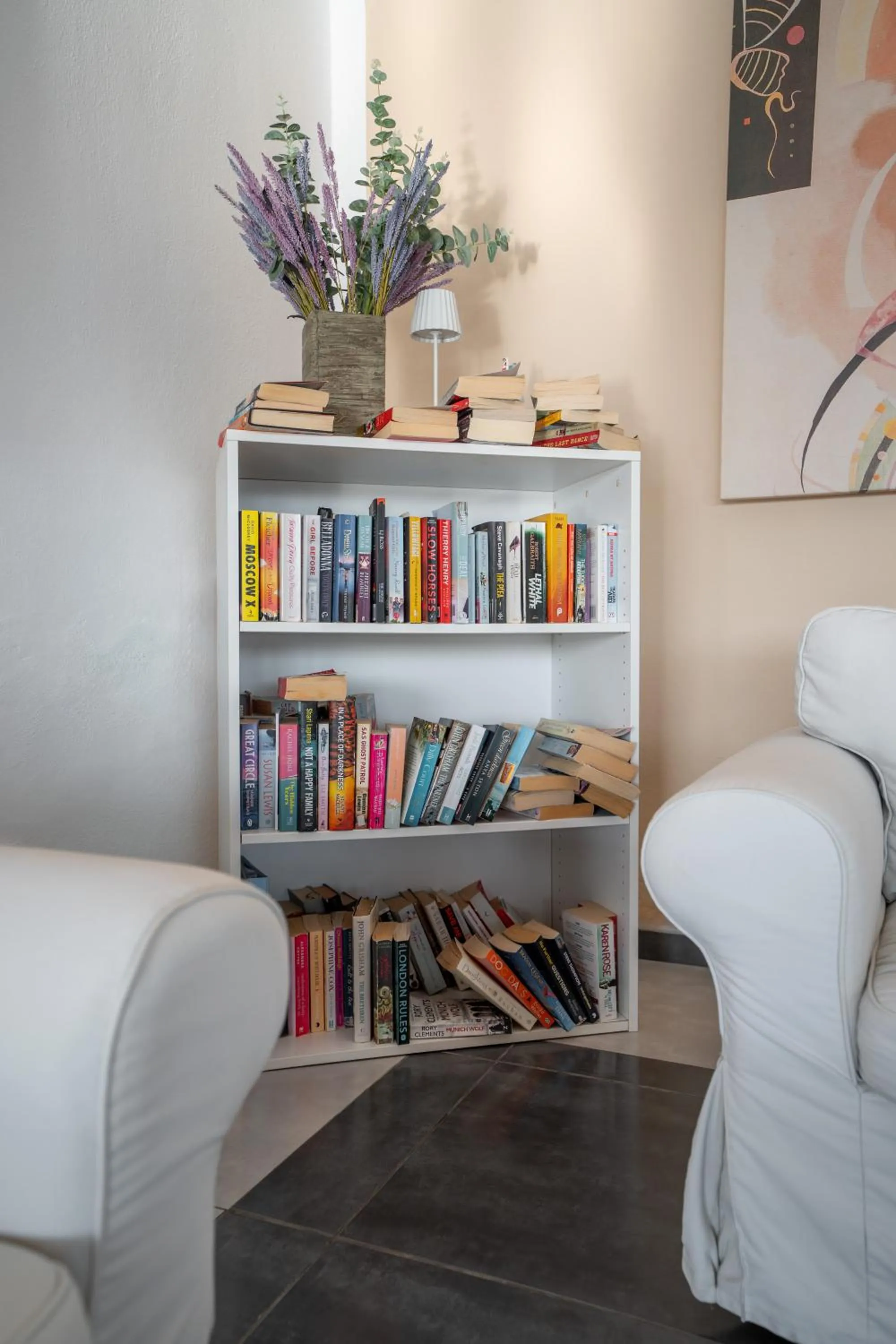 Seating area in La Luna Hotel