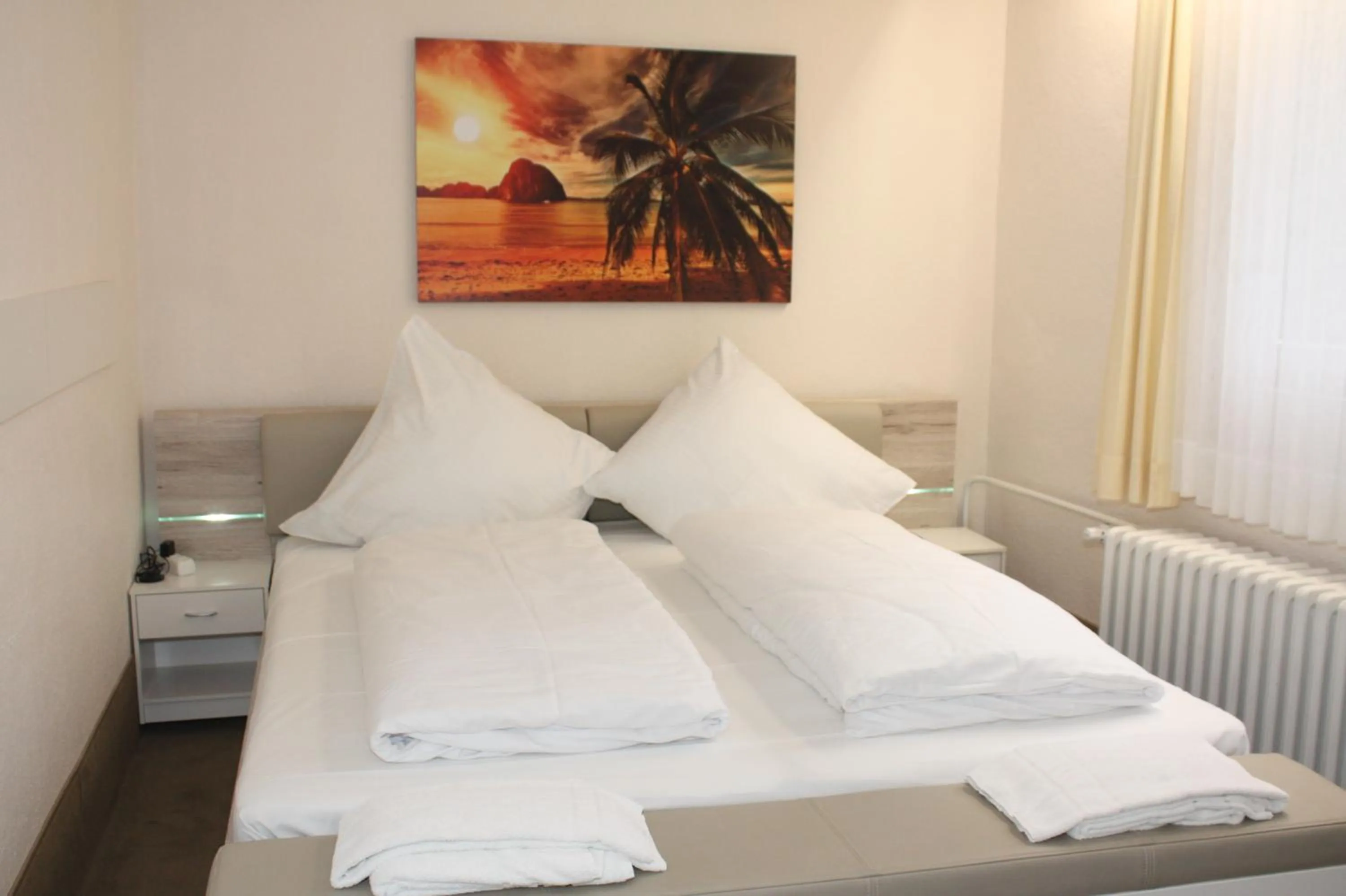 Decorative detail, Bed in Hotel Kölner Hof