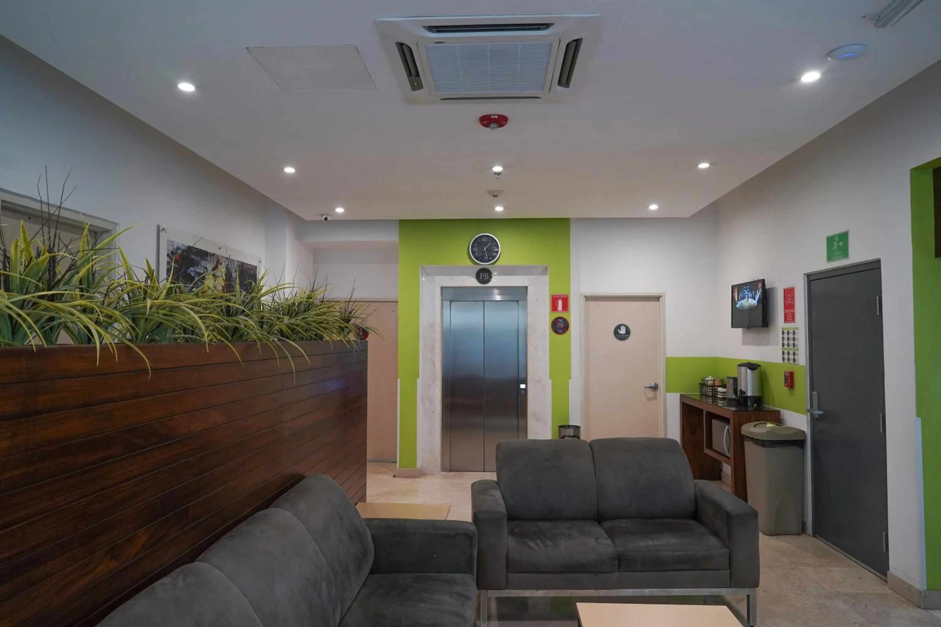 Seating area in SR Hotel