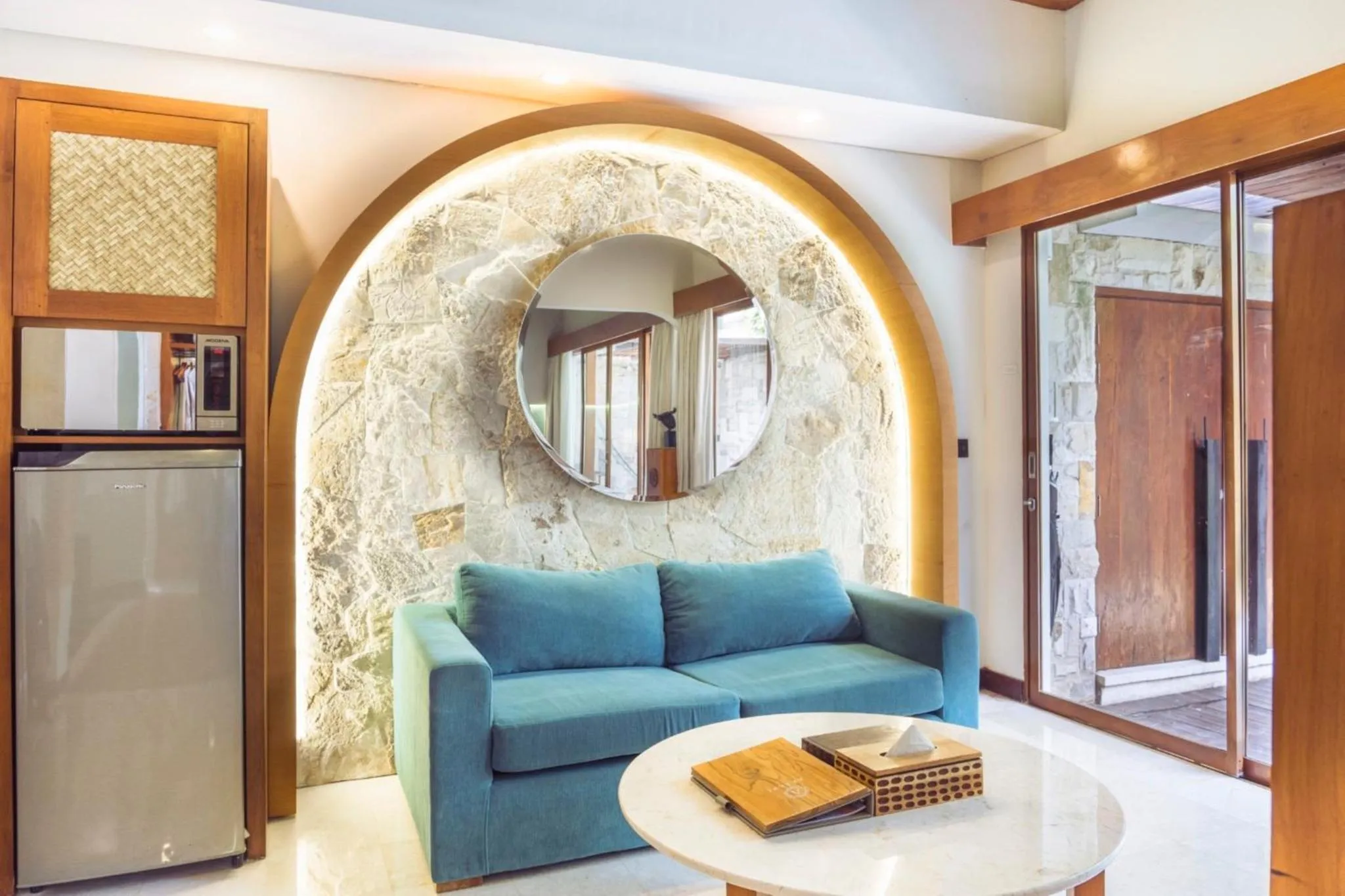 Living room in Aksari Villa Seminyak by Ini Vie Hospitality