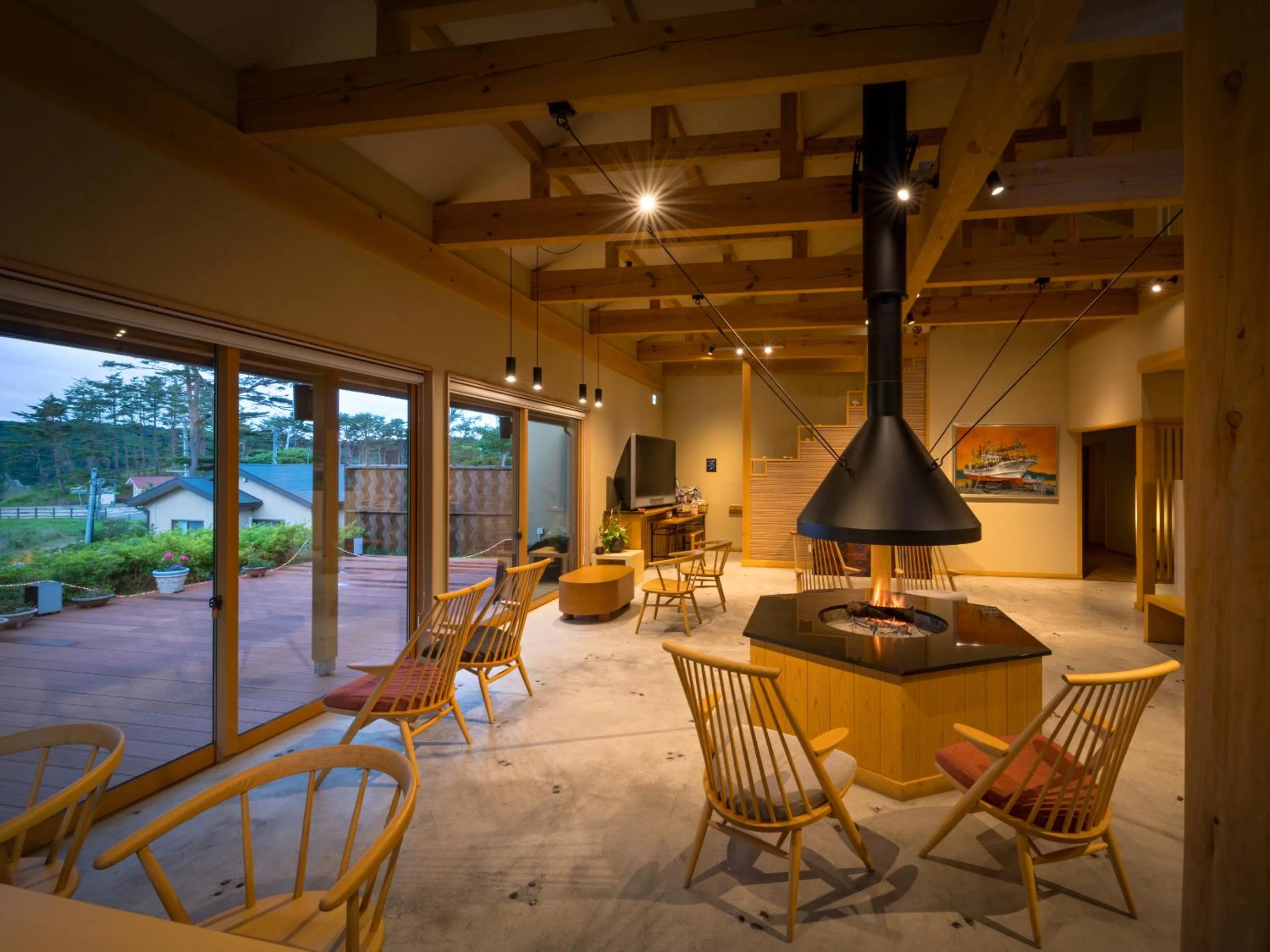 Communal lounge/ TV room in Nagisatei Taroan