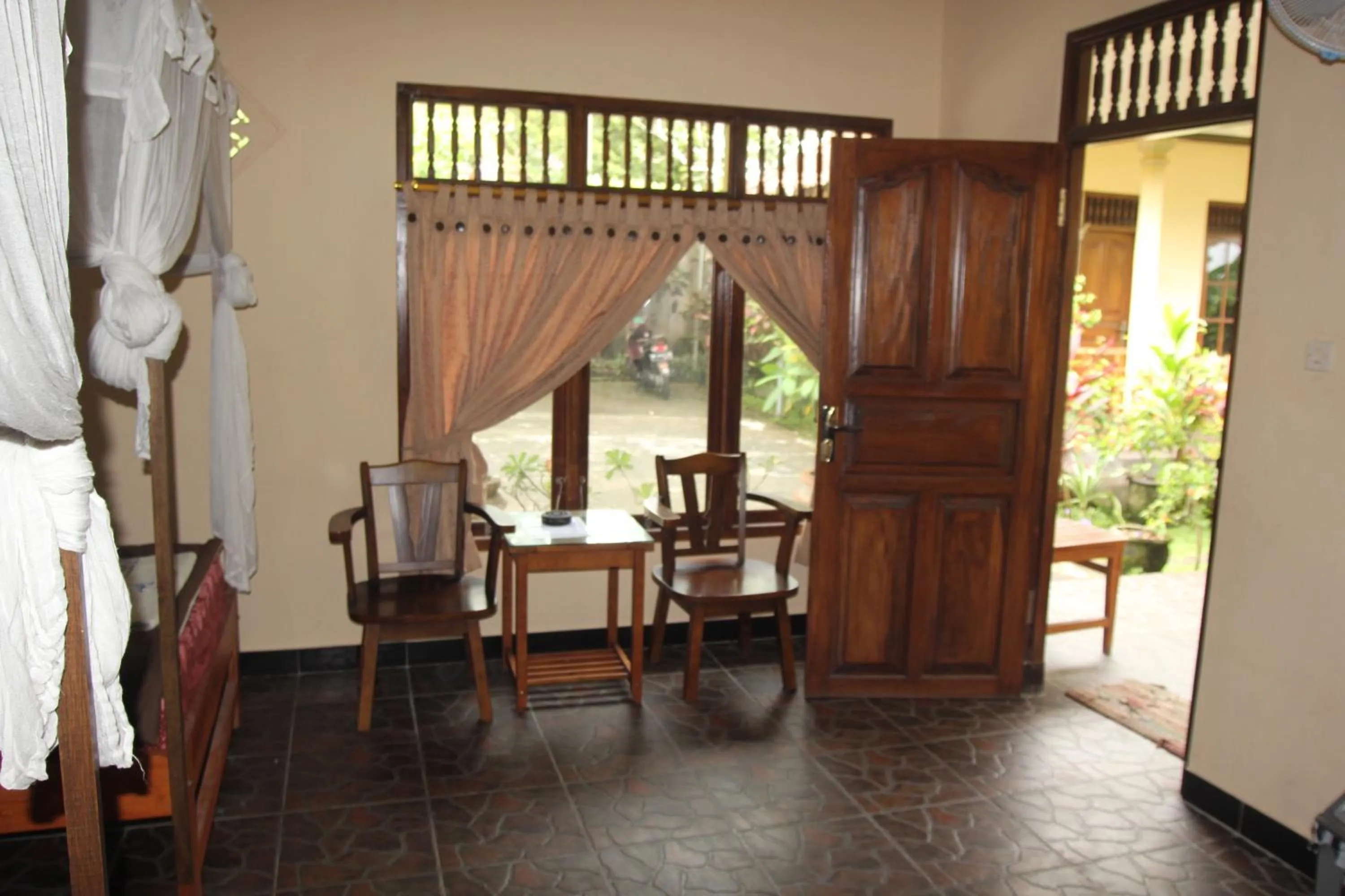 Seating area in Surya Homestay