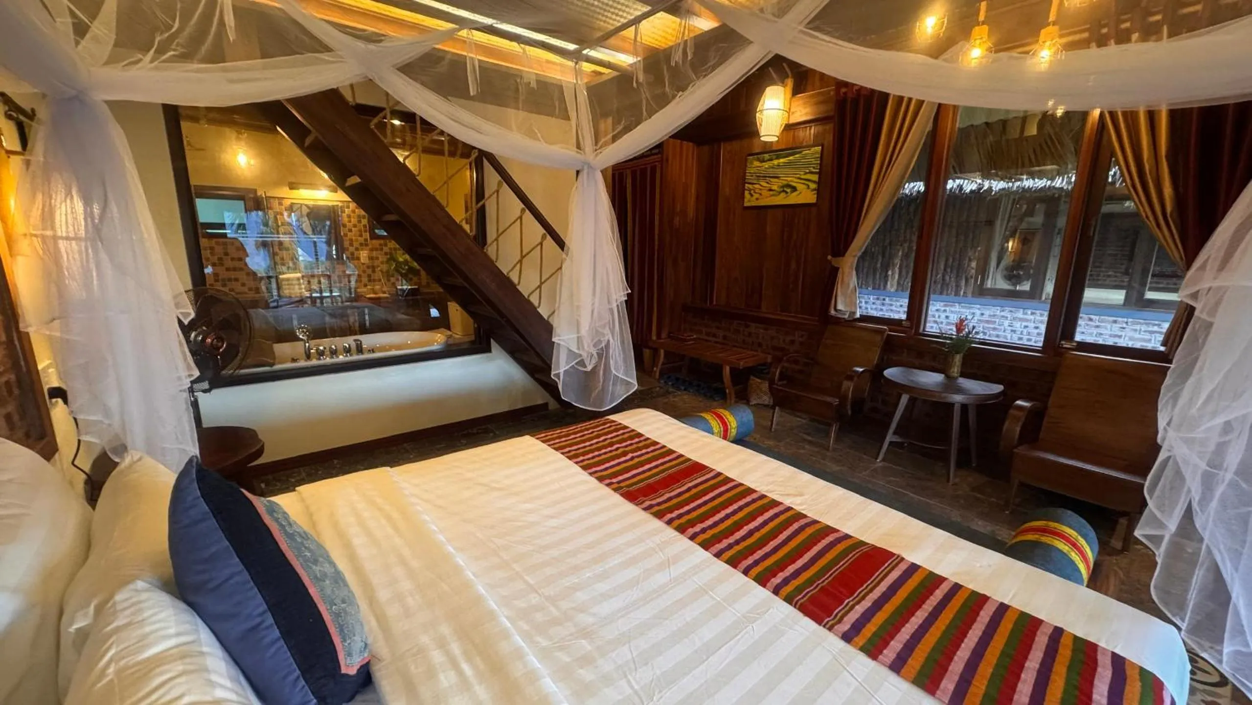 Bed in Puluong Retreat