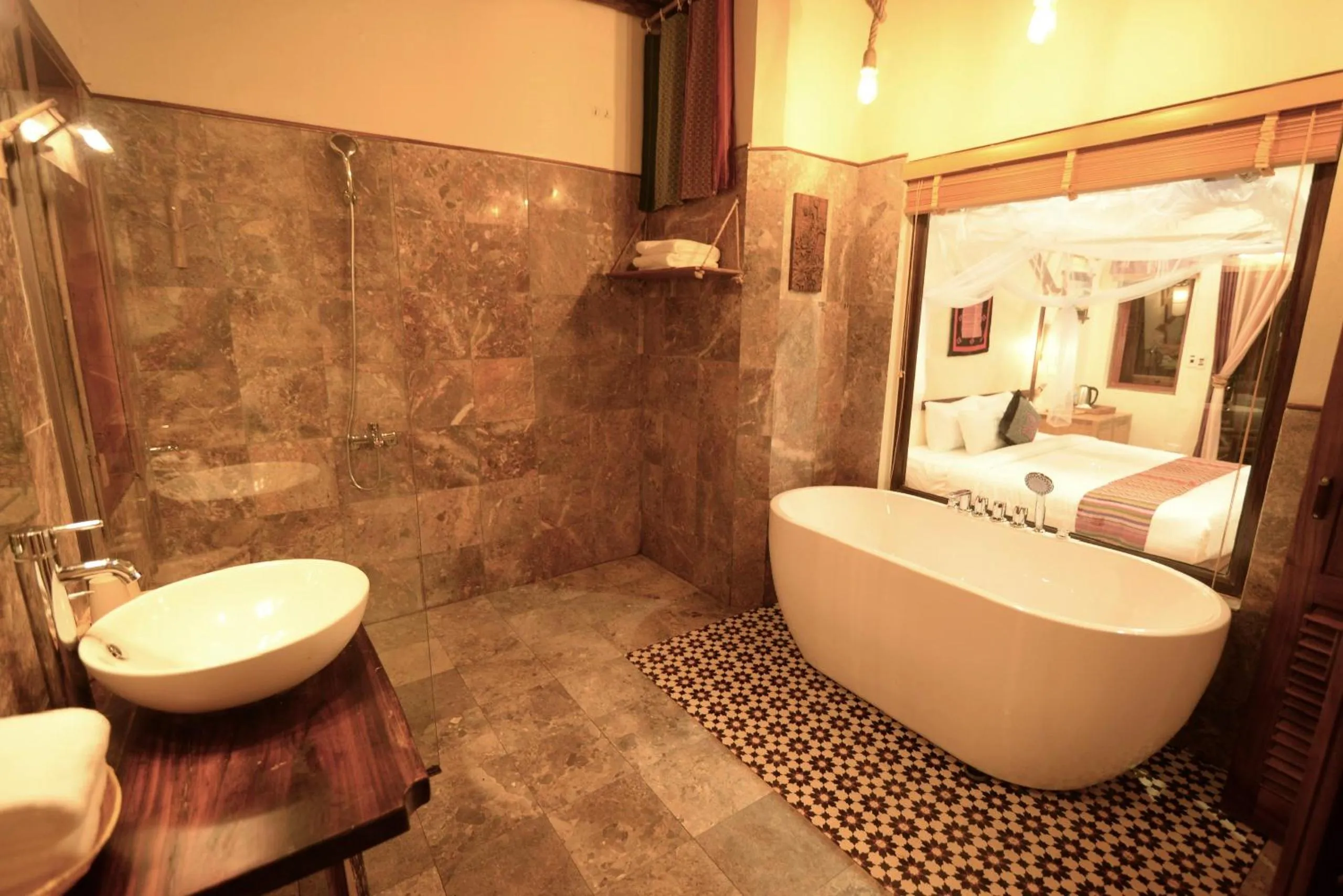 Bed in Puluong Retreat