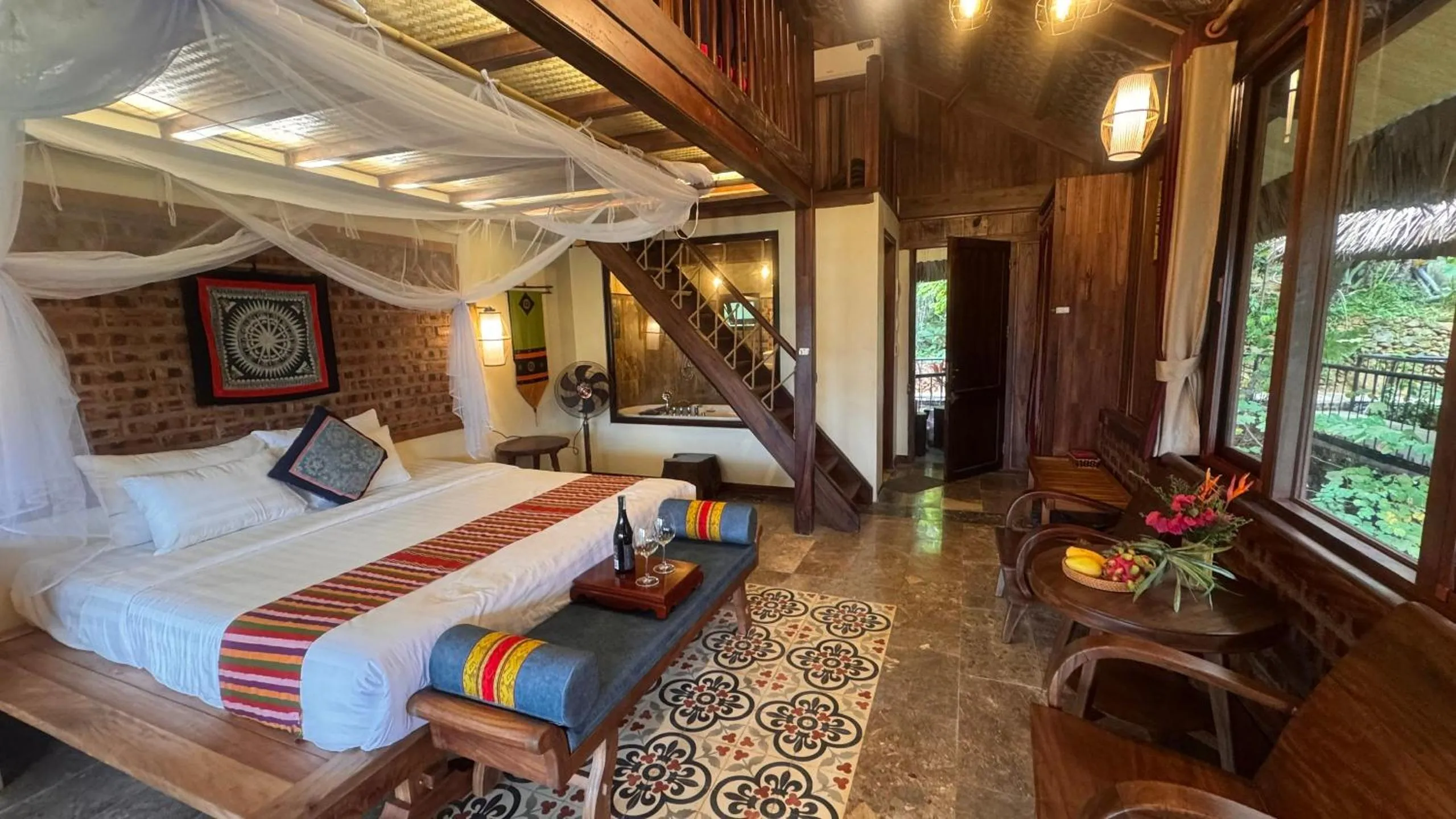 Bed in Puluong Retreat