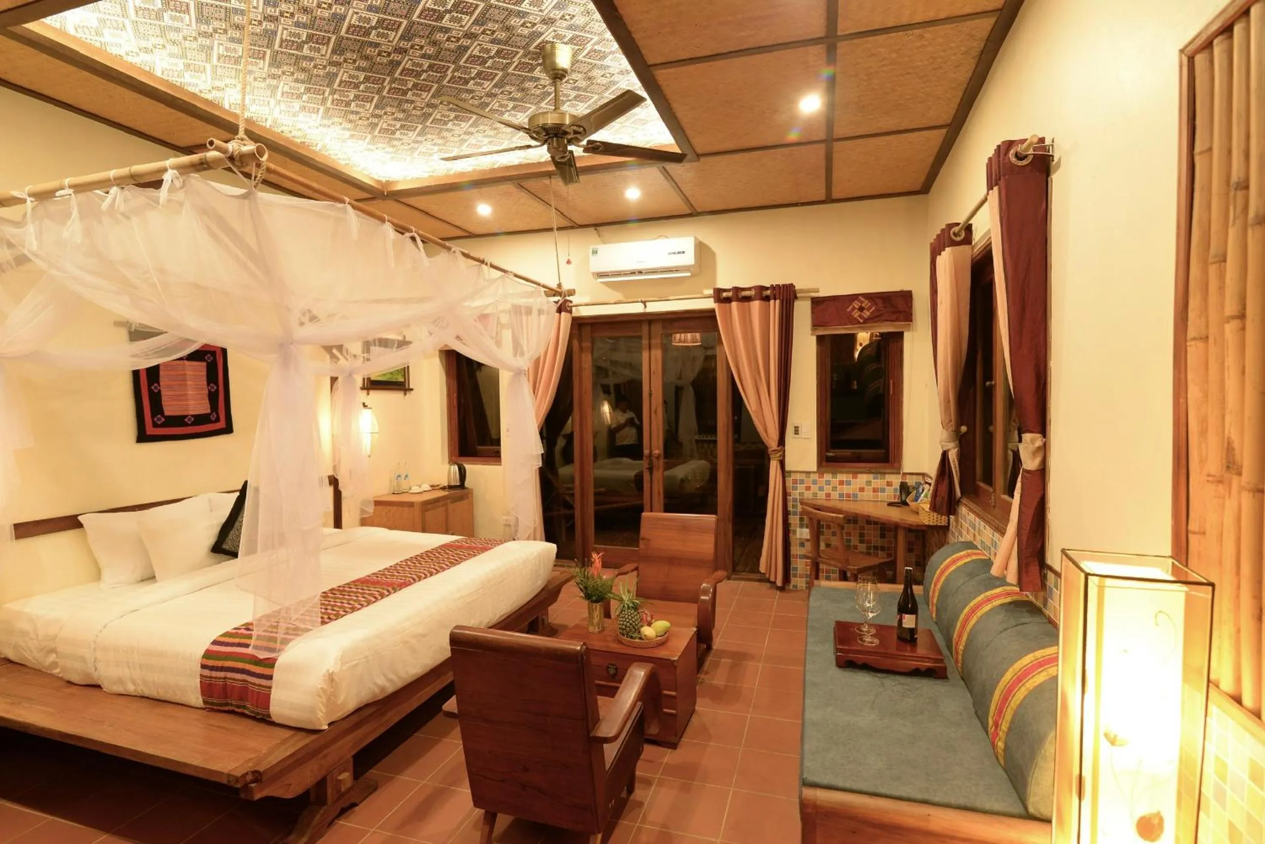 Bed in Puluong Retreat