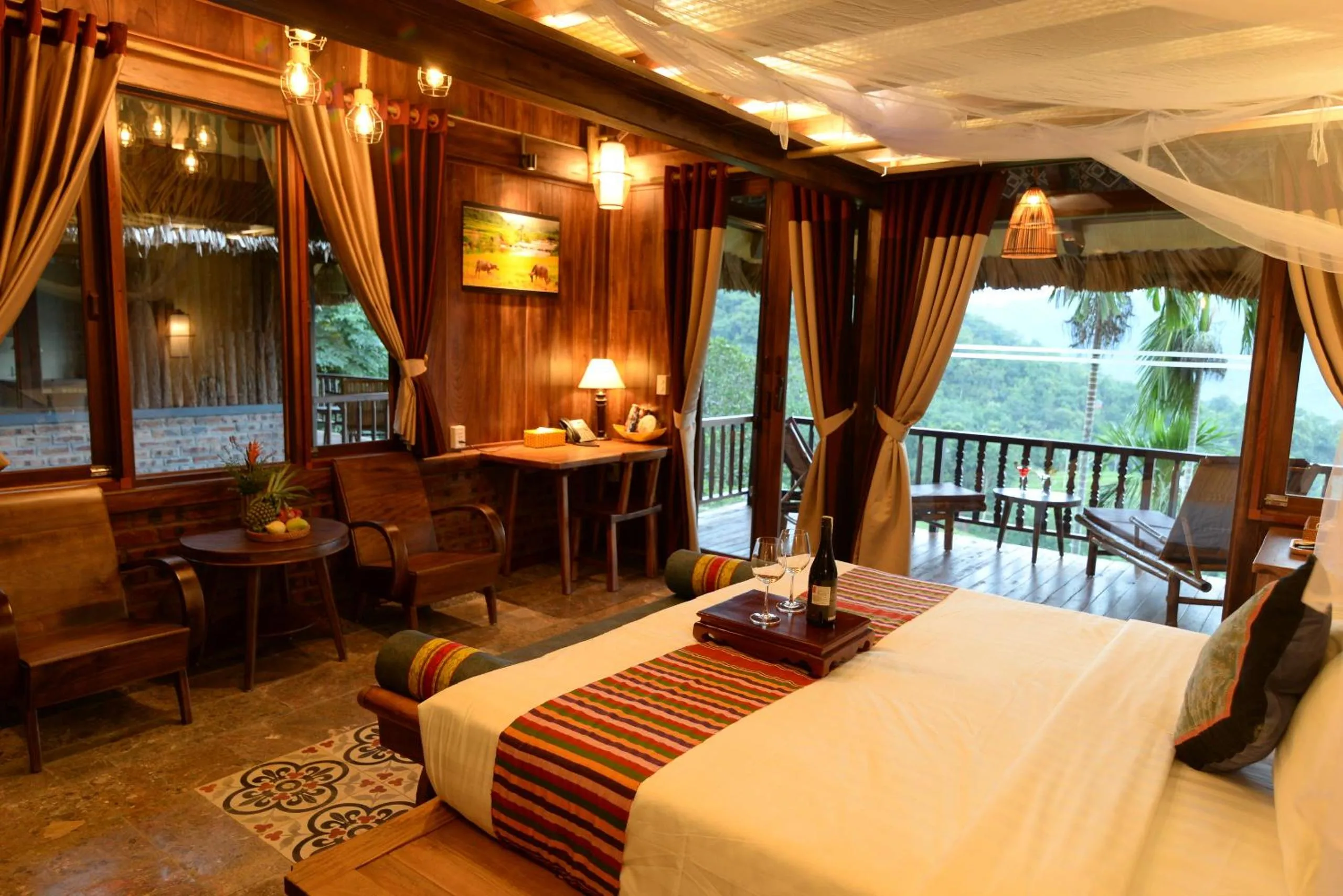 Bed in Puluong Retreat