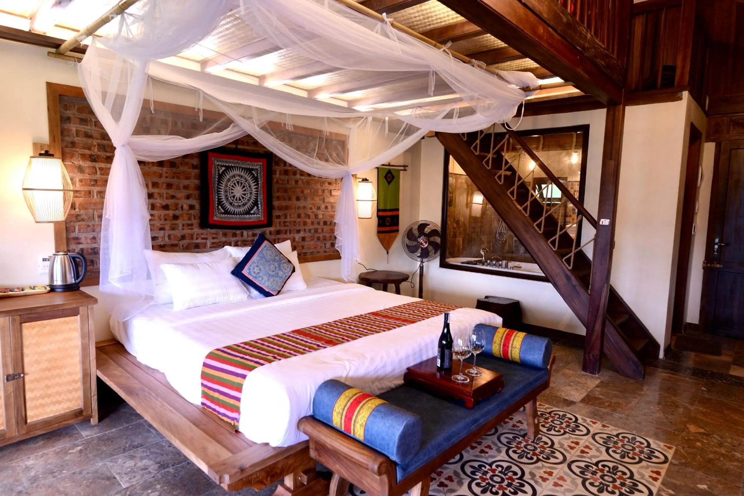 Bed in Puluong Retreat