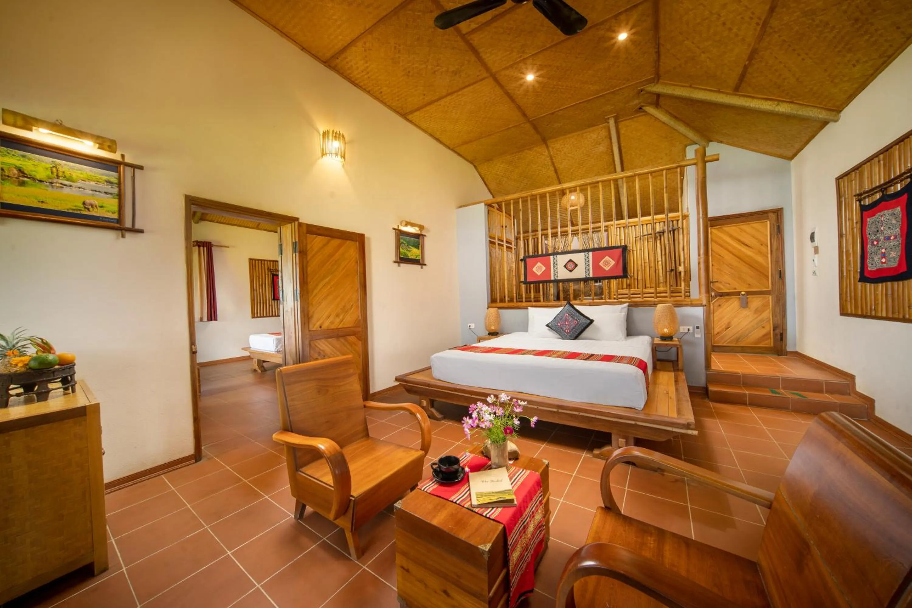 Bedroom, Bed in Puluong Retreat