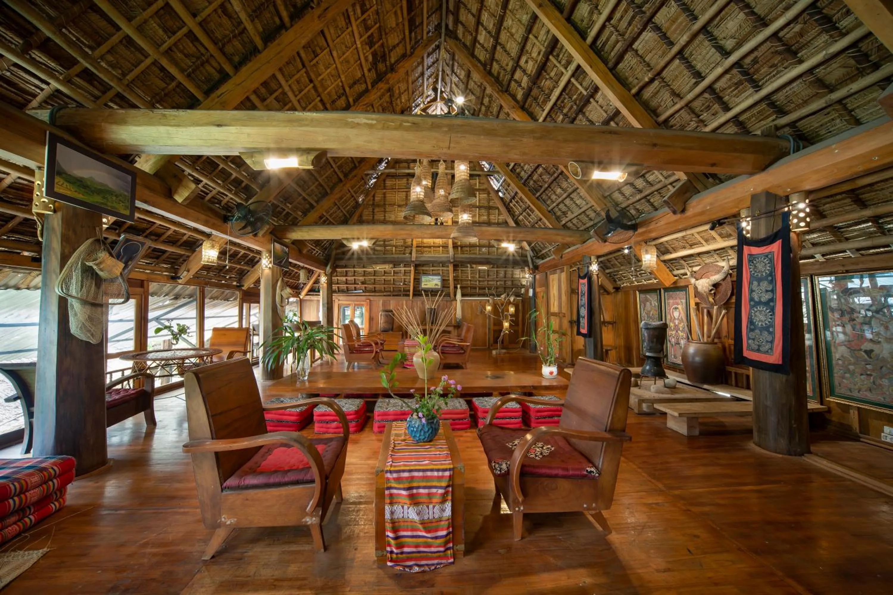 Lounge or bar in Puluong Retreat