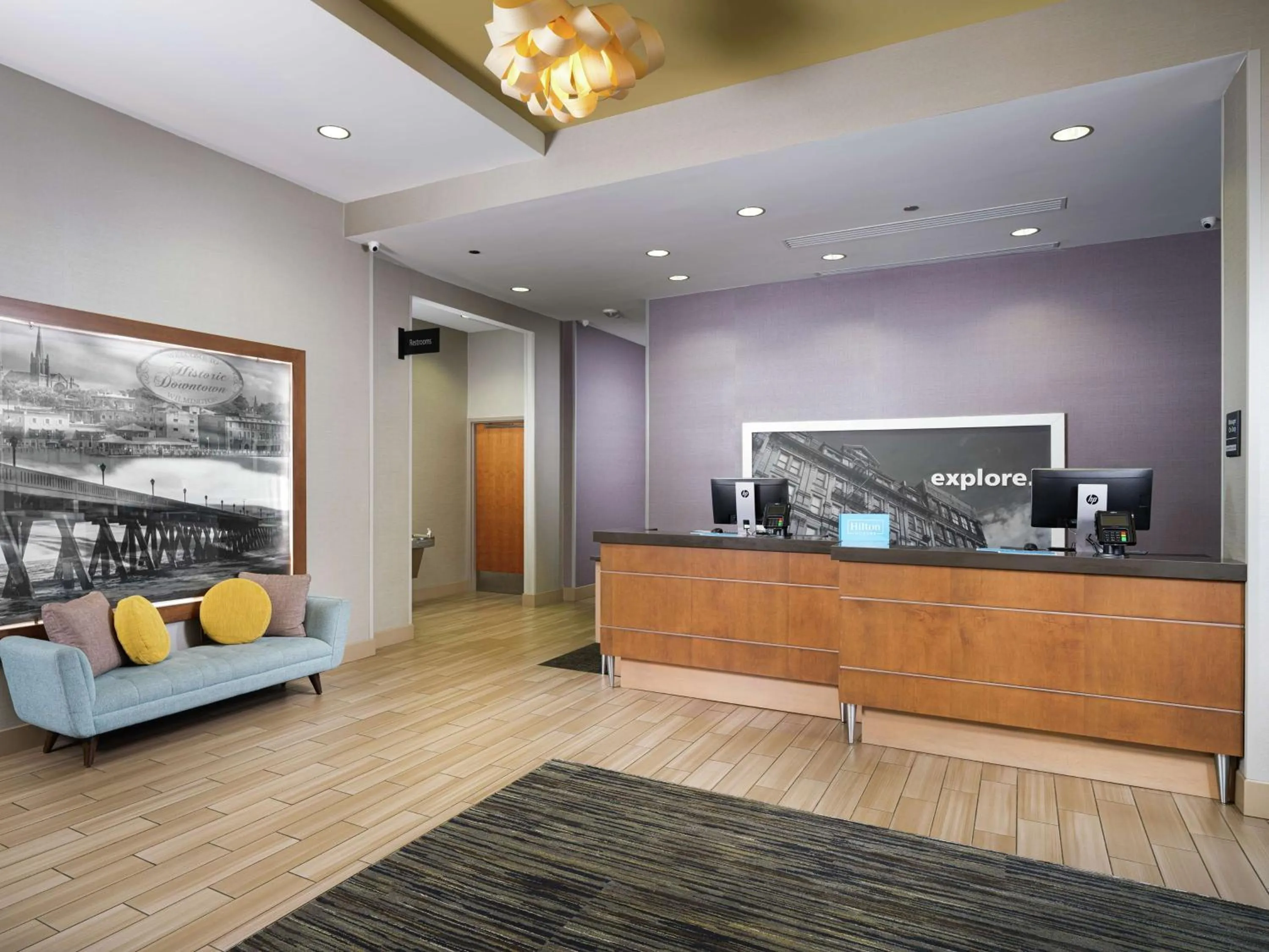 Lobby or reception in Hampton Inn Wilmington Downtown