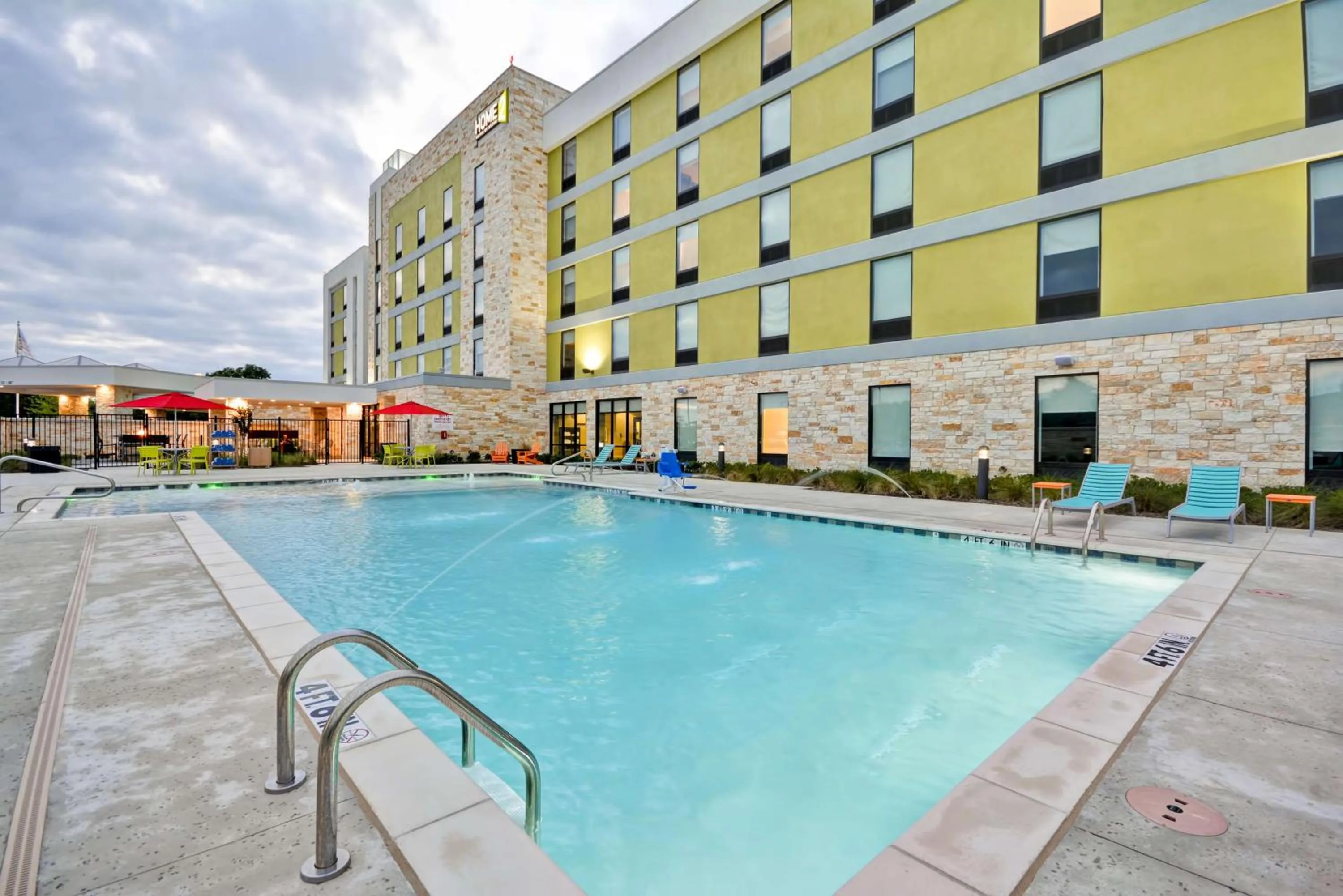 Pool view in Home2 Suites By Hilton Dallas Addison