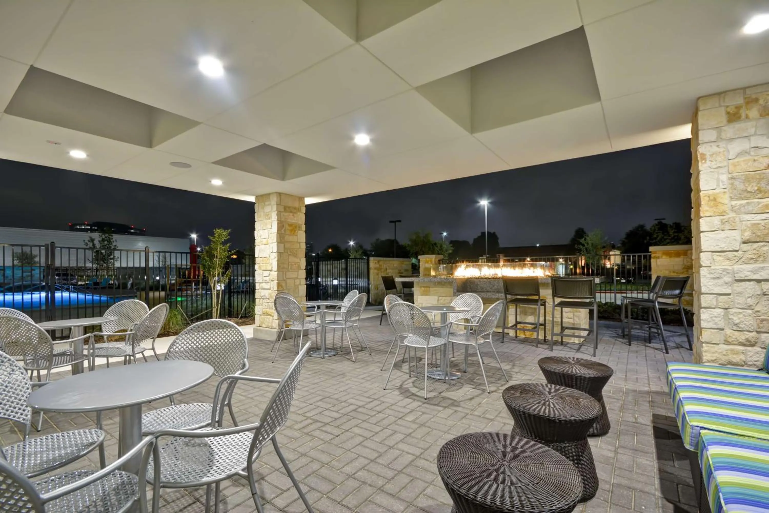 Patio in Home2 Suites By Hilton Dallas Addison